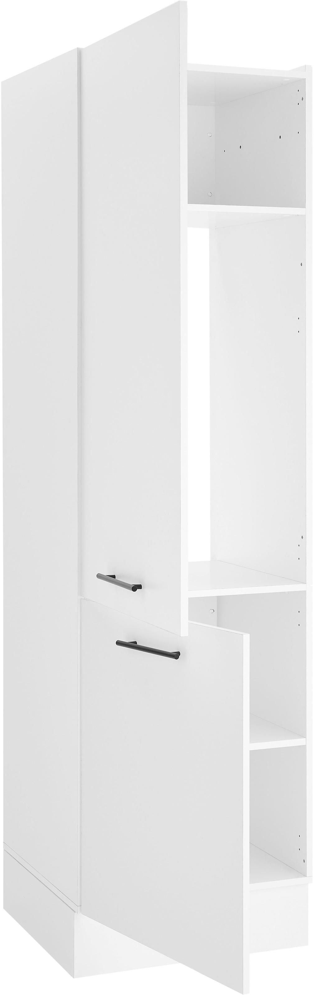 BASIC by Balculina Armoire réfrigérée encastrable »Tirol B/H/T 60x212x57 cm« 1 cuis tlg. Largeur 60cm, pieds en plastique réglables en hauteur
