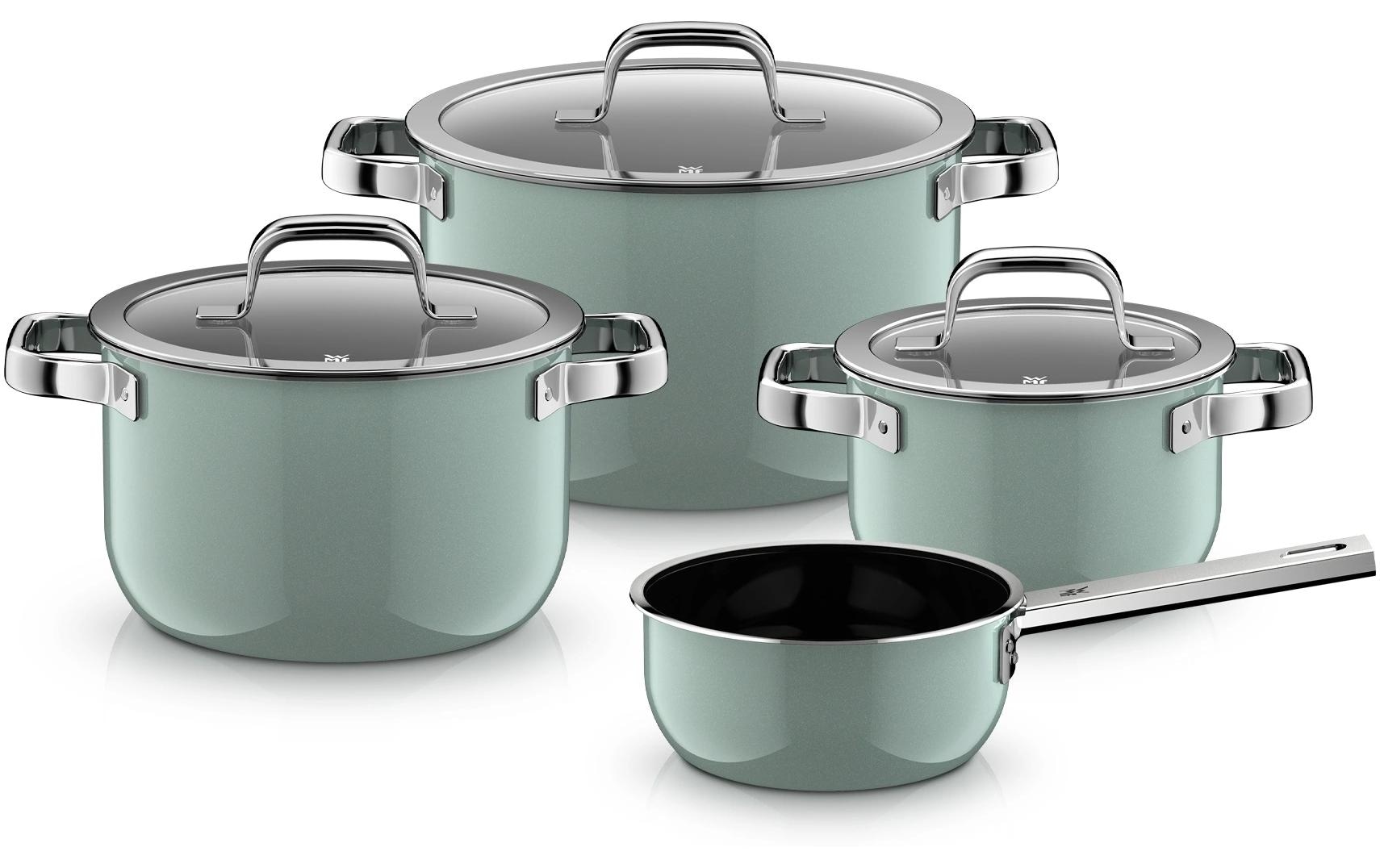 WMF Topf-Set »Fusiontec Mineral Pro« Set, 7 tlg. Edelstahl | Glas