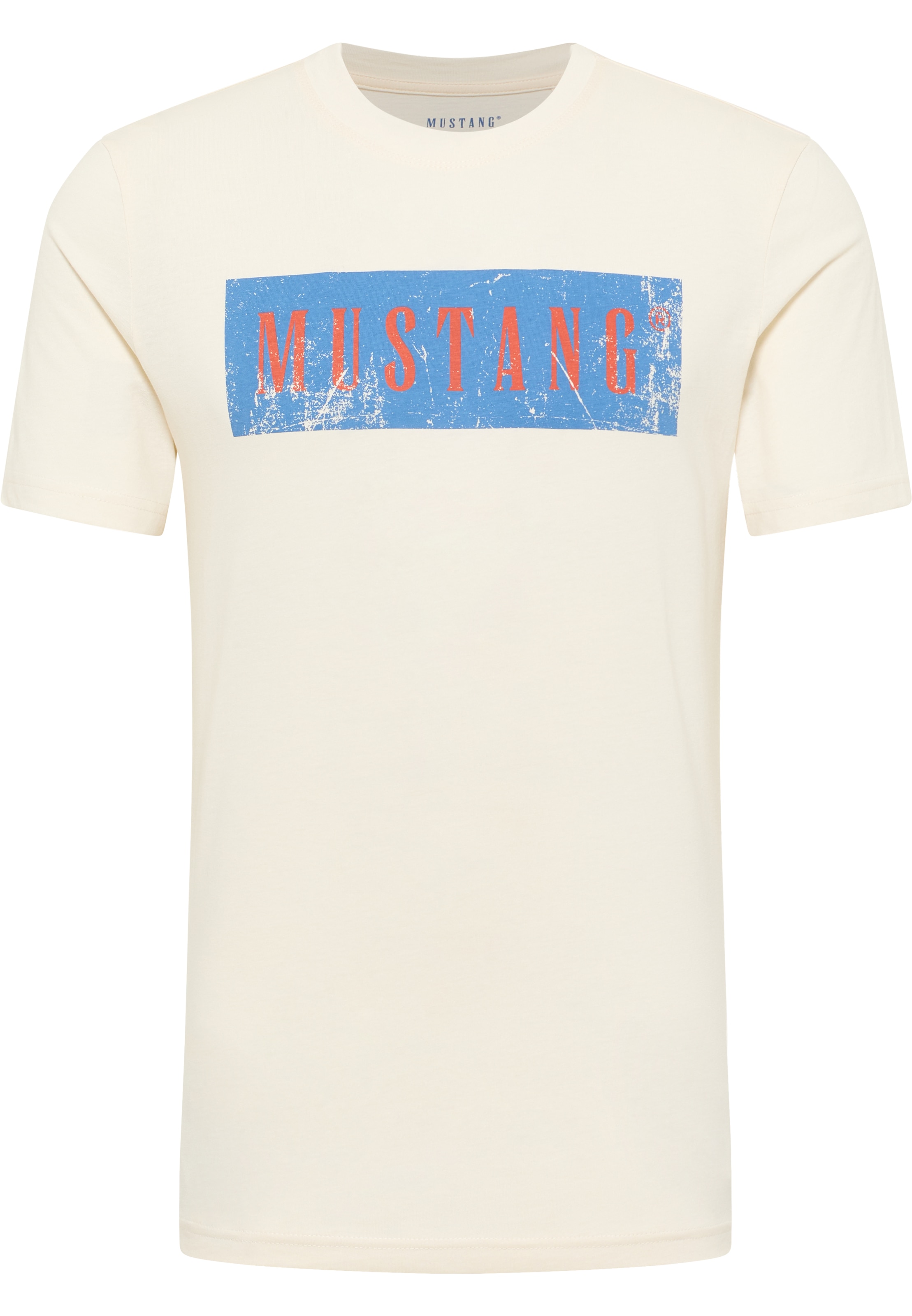 MUSTANG T-Shirt, mit Logo Schriftzug