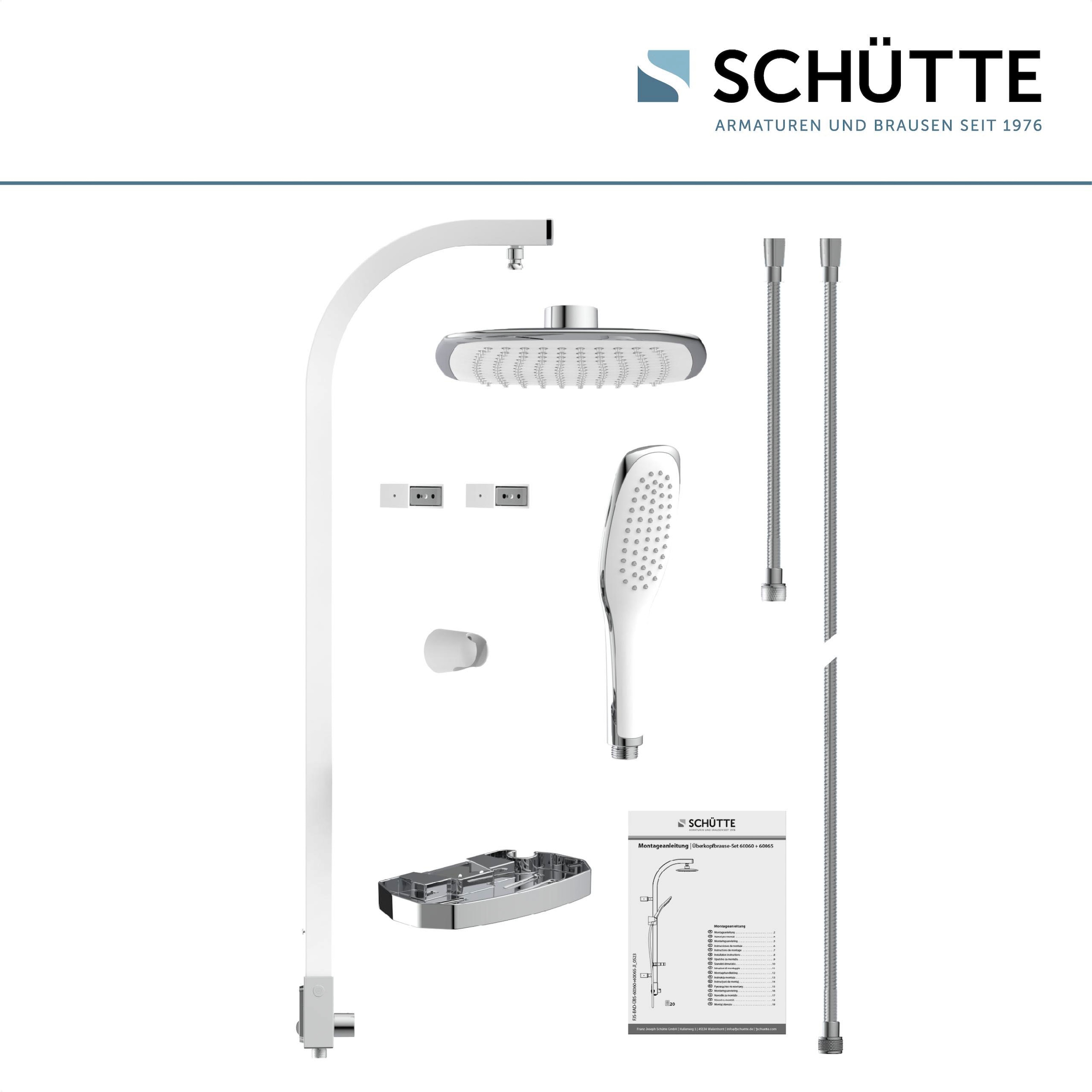 Schütte Brausegarnitur »MADAGASKAR«, (Set), inkl. Wasserspardichtung, Antikalk, abnehmbare Seifenschale