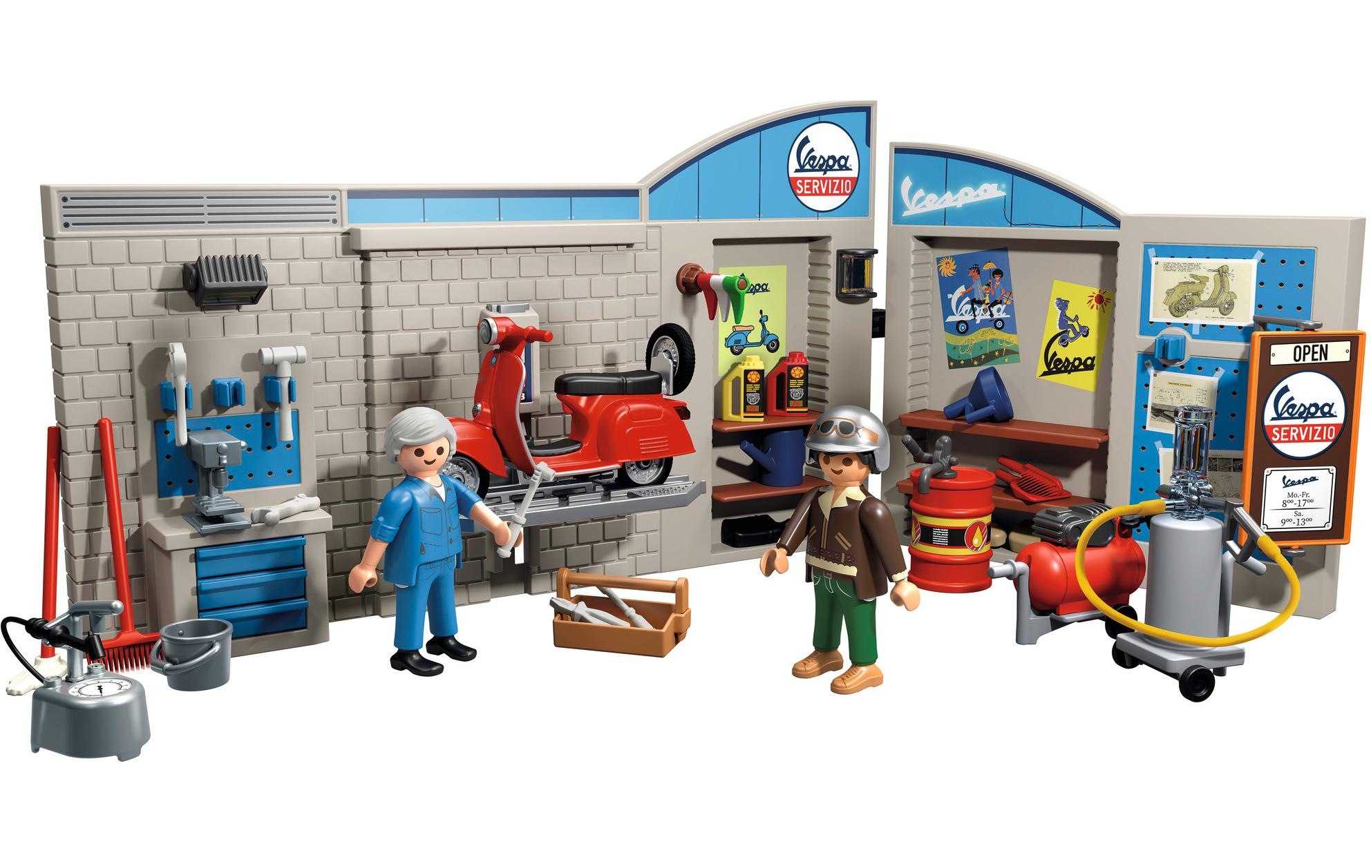 Playmobil® Spielbausteine »Vespa 60er Garage 71620«, (88 St.)