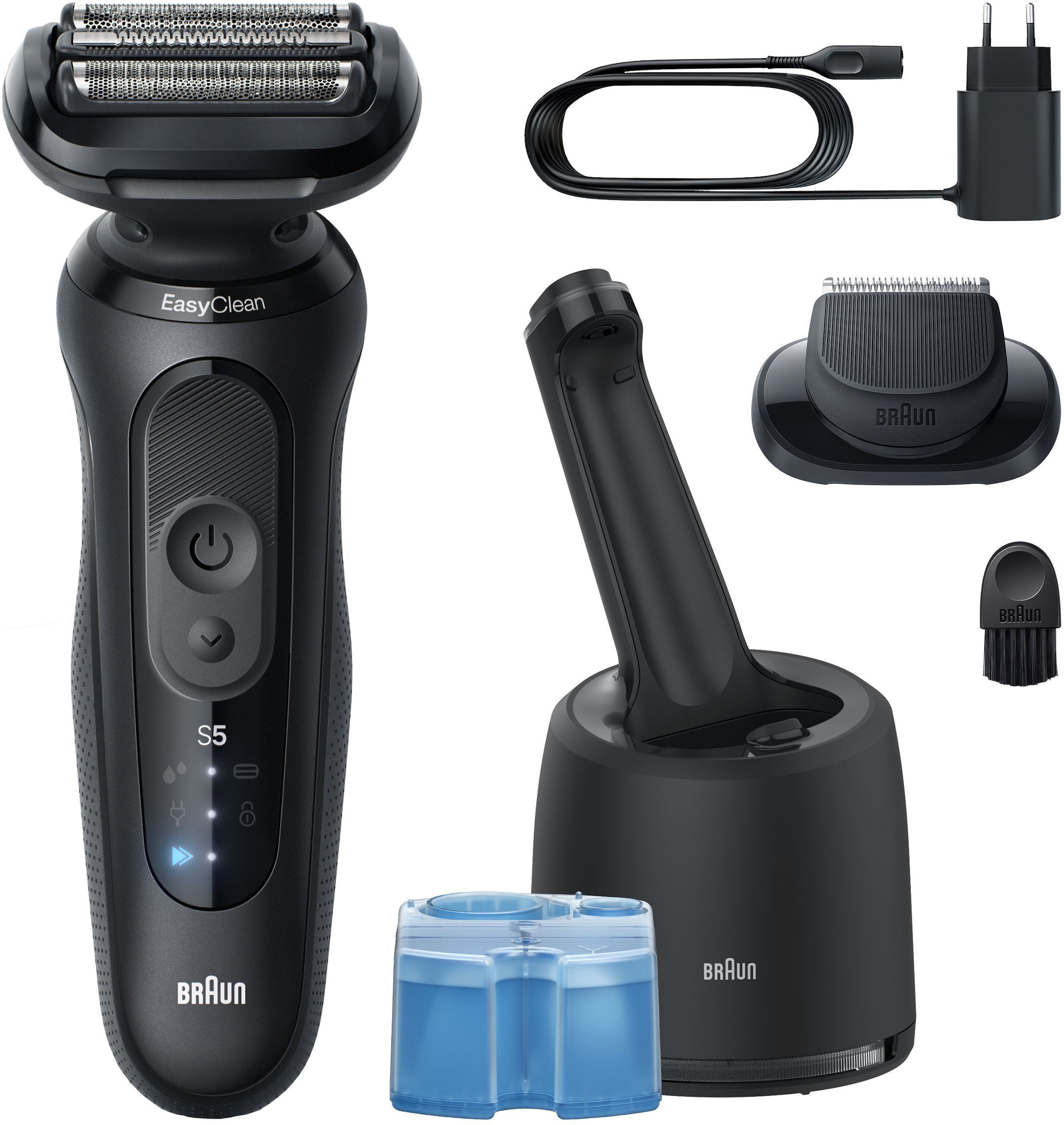 Braun Elektrorasierer »Series 5 52-N7200cc« Reinigungsstation Wasserdichter Folienrasierer, mit Präzisionstrimmer