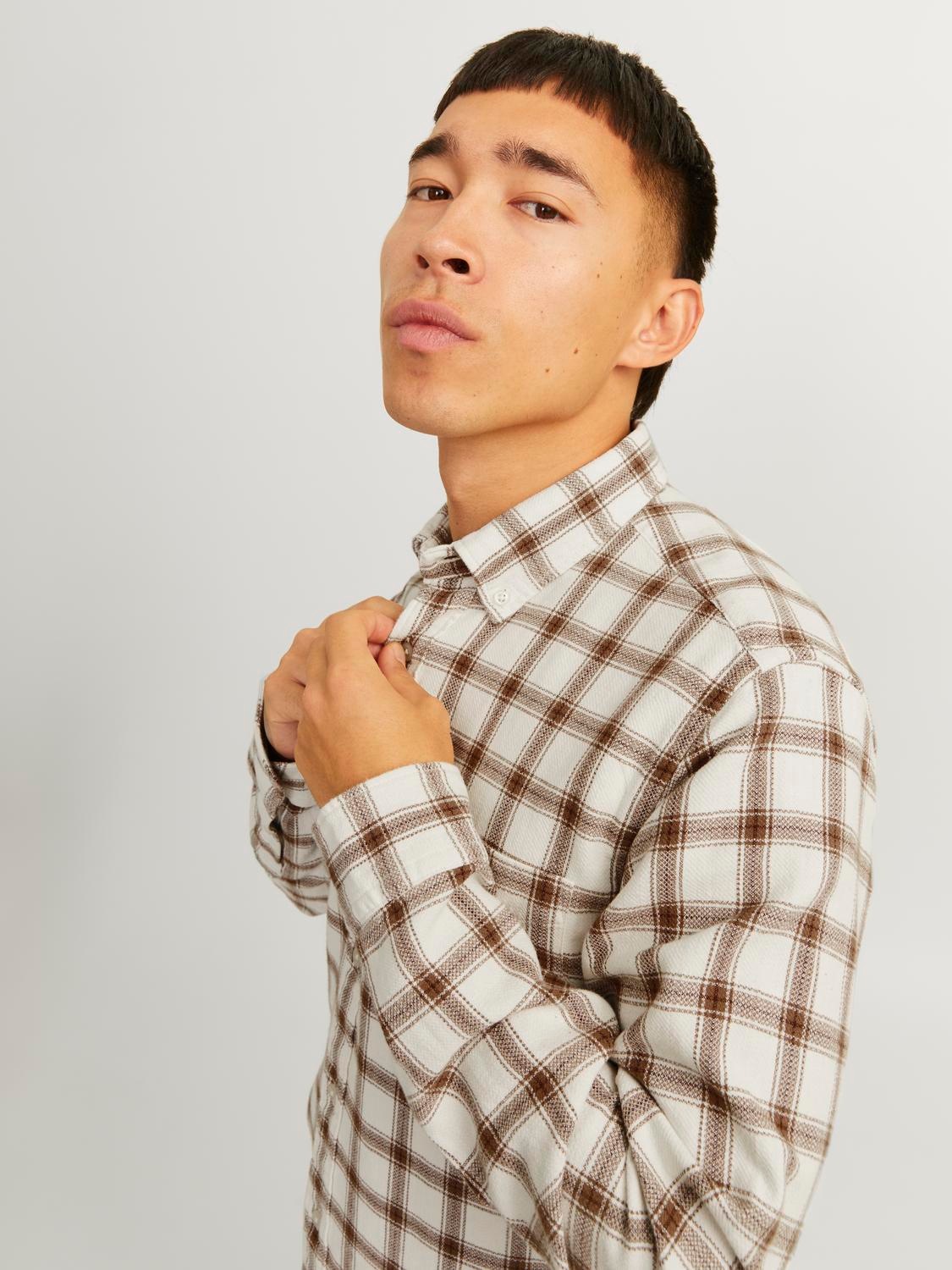 Jack & Jones Langarmhemd »JPRBLUBROOK CHECK STRUCTURE L/S SHIRT SN«