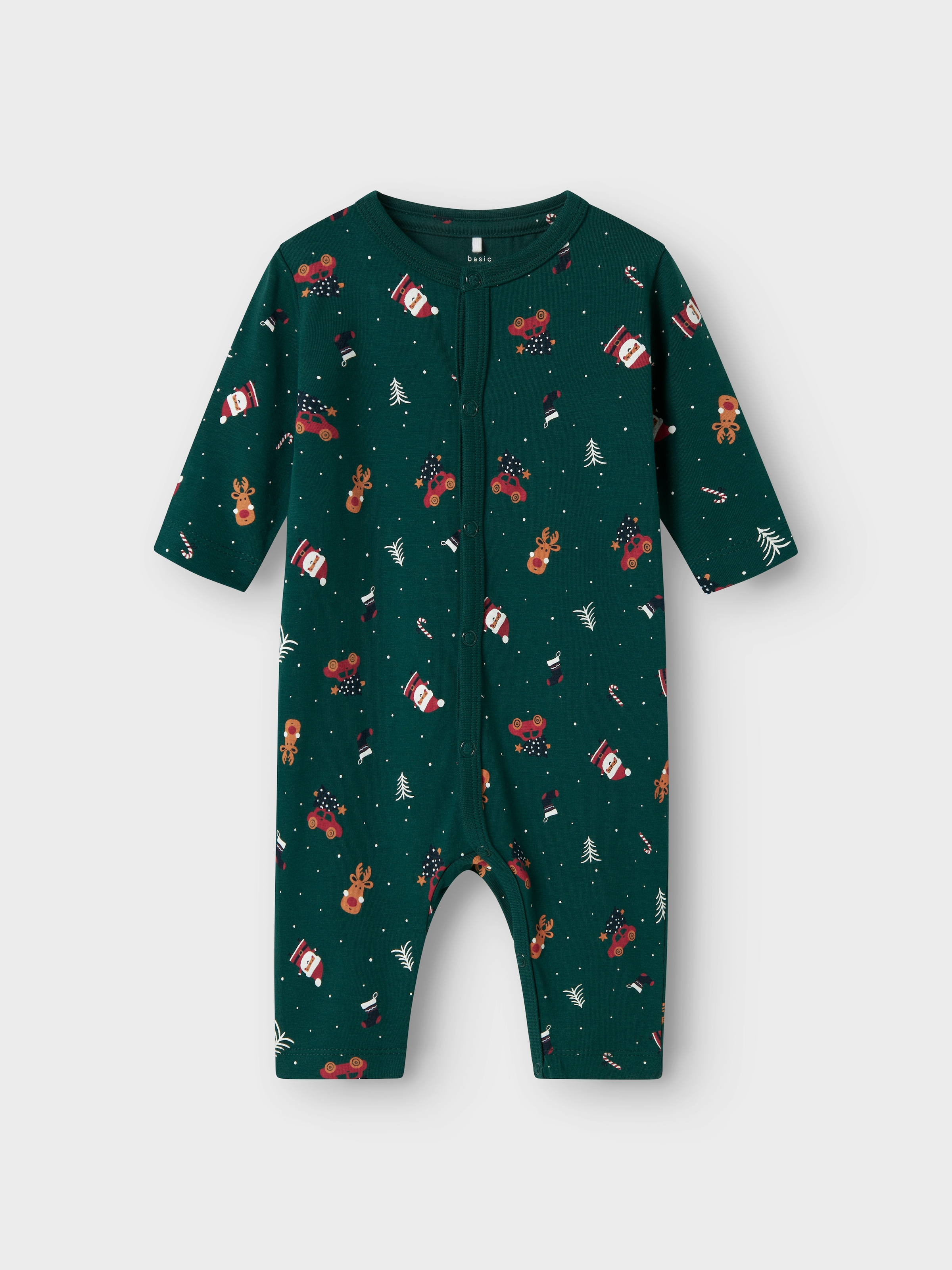 Name It Strampler »NBNVISMAS LS NIGHTSUIT«, mit Weihnachtsmotiv