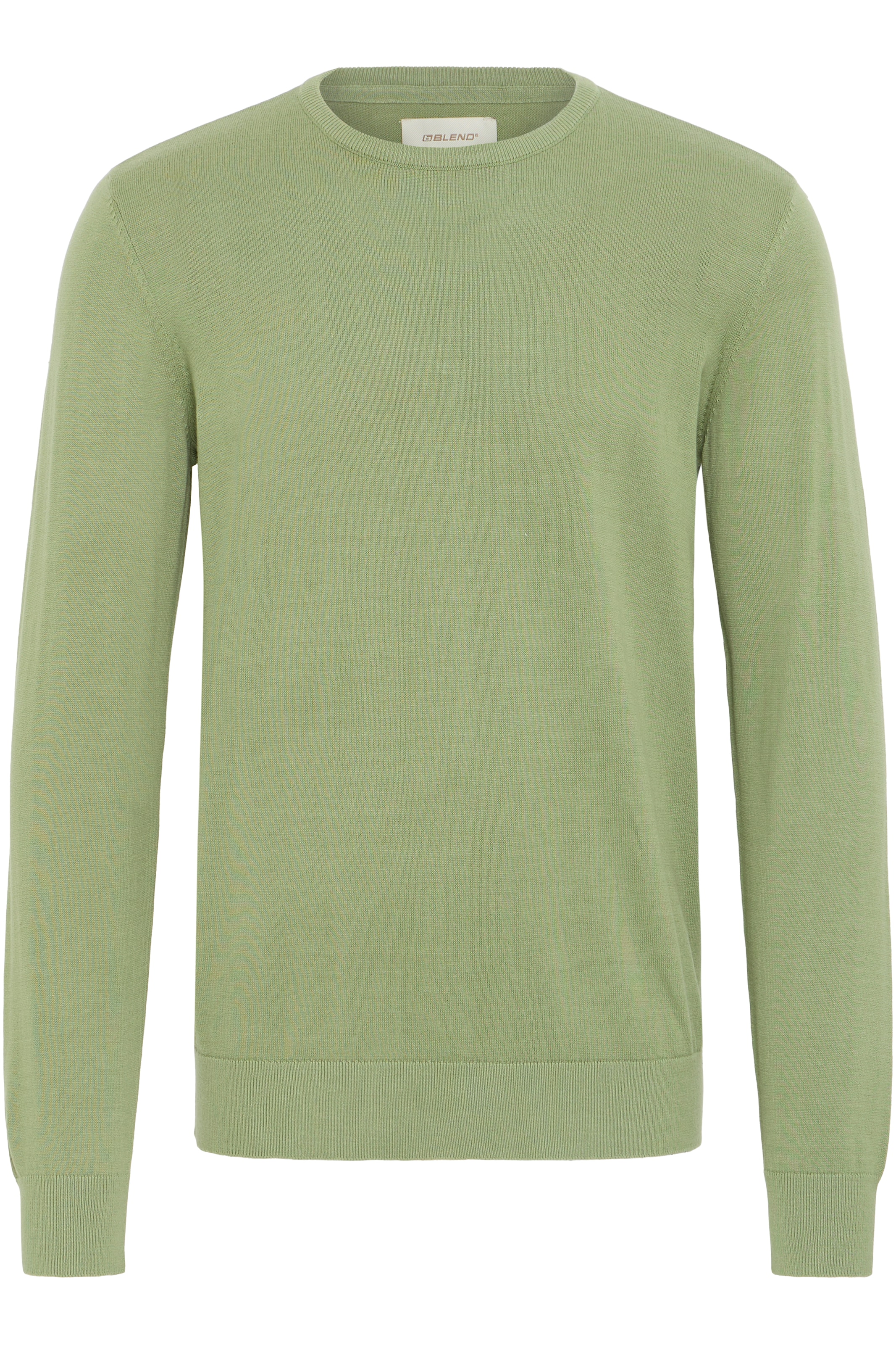 Blend Strickpullover »BHBRAY CREW KNIT« mit Rundhalsausschnitt, aus Baumwolle, Regular Fit, Langarm, unifarben