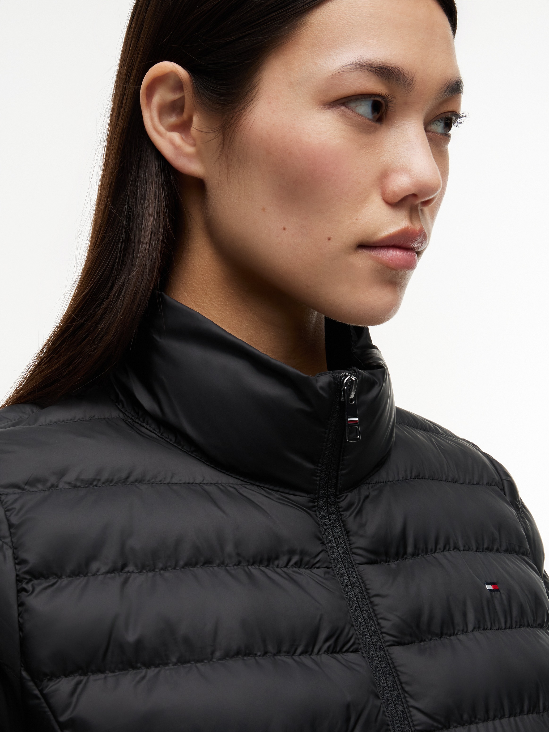 Tommy Hilfiger Veste matelassée »LW PADDED GLOBAL STRIPE JACKET« Série Global TH WOMEN,  avec capuche capuche sportive avec Global Stripe