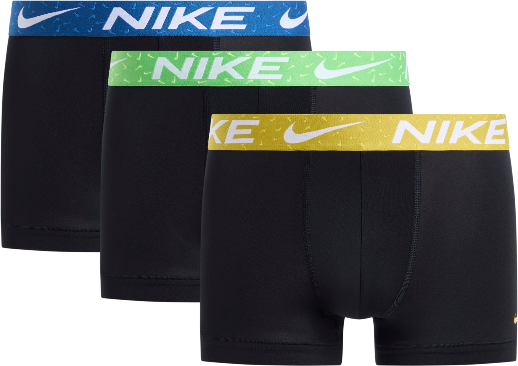 NIKE Underwear Tronc »TRUNK 3PK« Paquet, 3er, 3 cuis mit Logo-Elastikbund