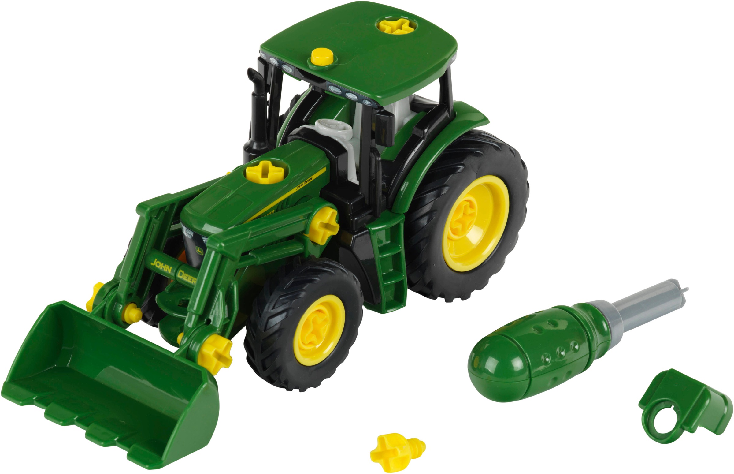 Image of Klein Spielzeug-Traktor "John Deere" mit Frontlader
