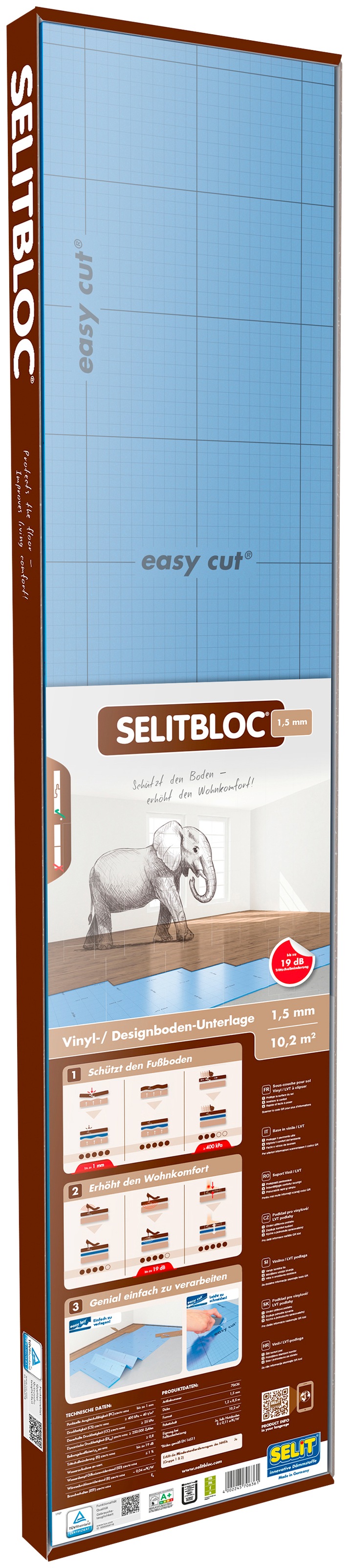 Image of Selit Trittschalldämmplatte »SELITBLOC«, für Vinyl- und Designböden, faltbar bei Ackermann Versand Schweiz