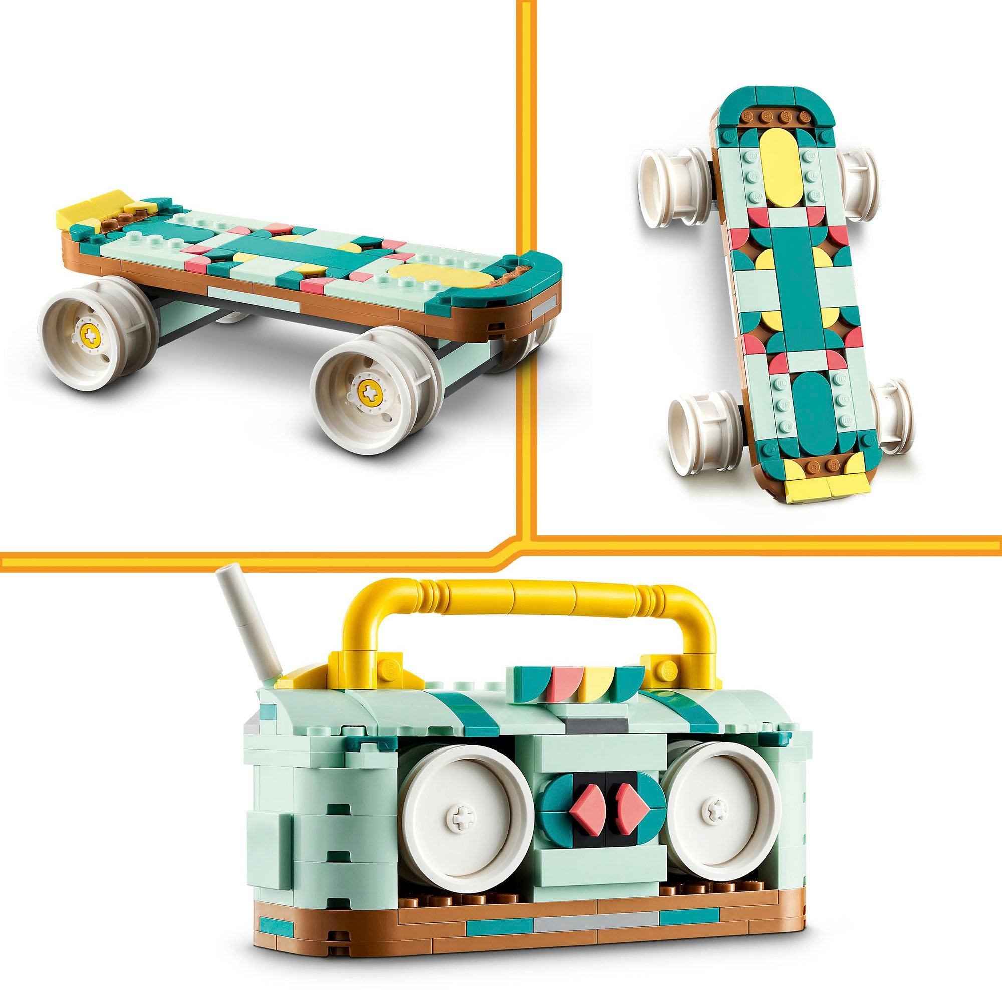 LEGO® Konstruktionsspielsteine »Rollschuh (31148), LEGO Creator 3in1« Made in Europe