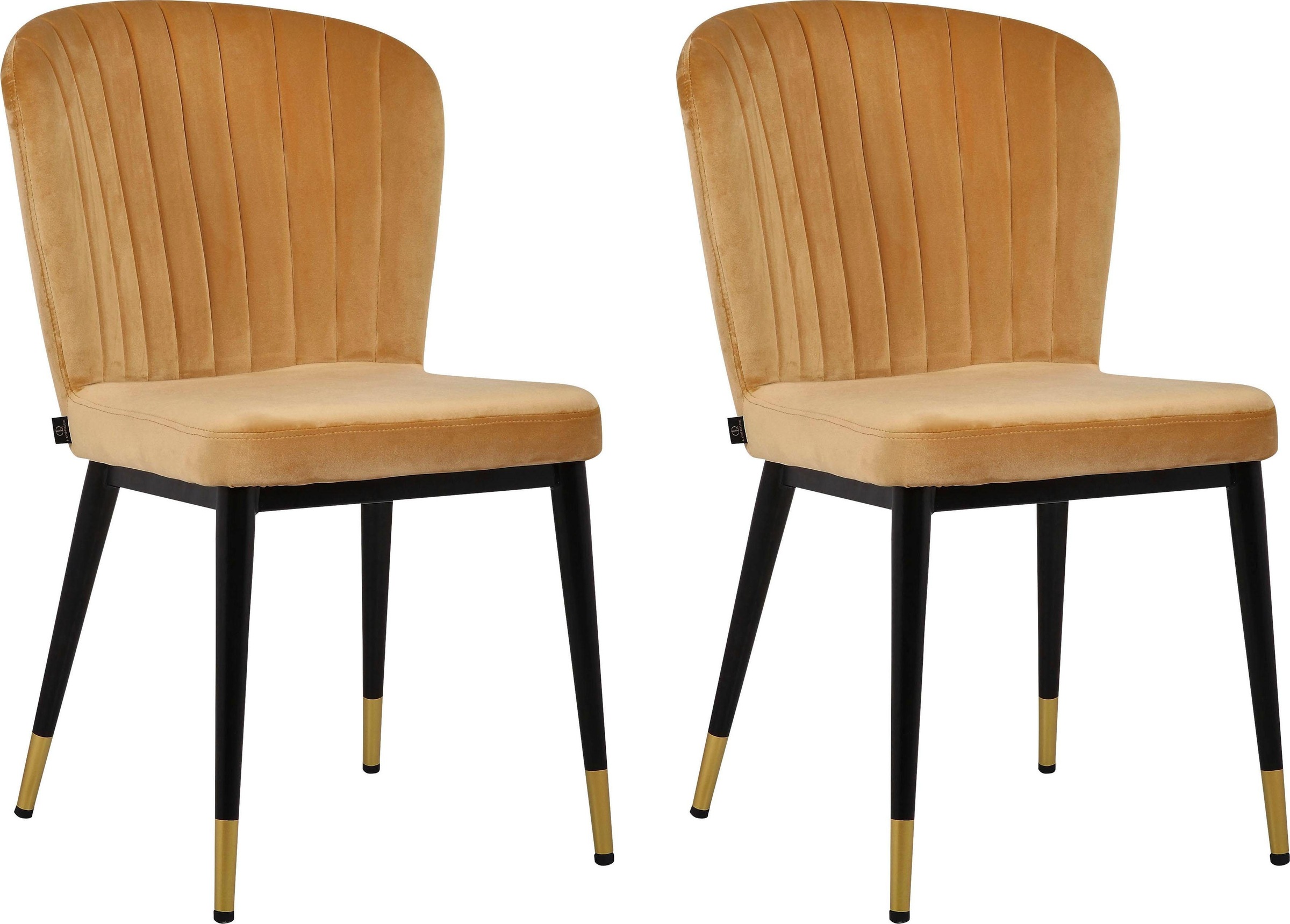 Image of Leonique Esszimmerstuhl »Dinan«, (Set), Luxus-Microfaser, 2er-Set mit gepolstertem Sitz und Rückenlehne, modernes Design bei Ackermann Versand Schweiz