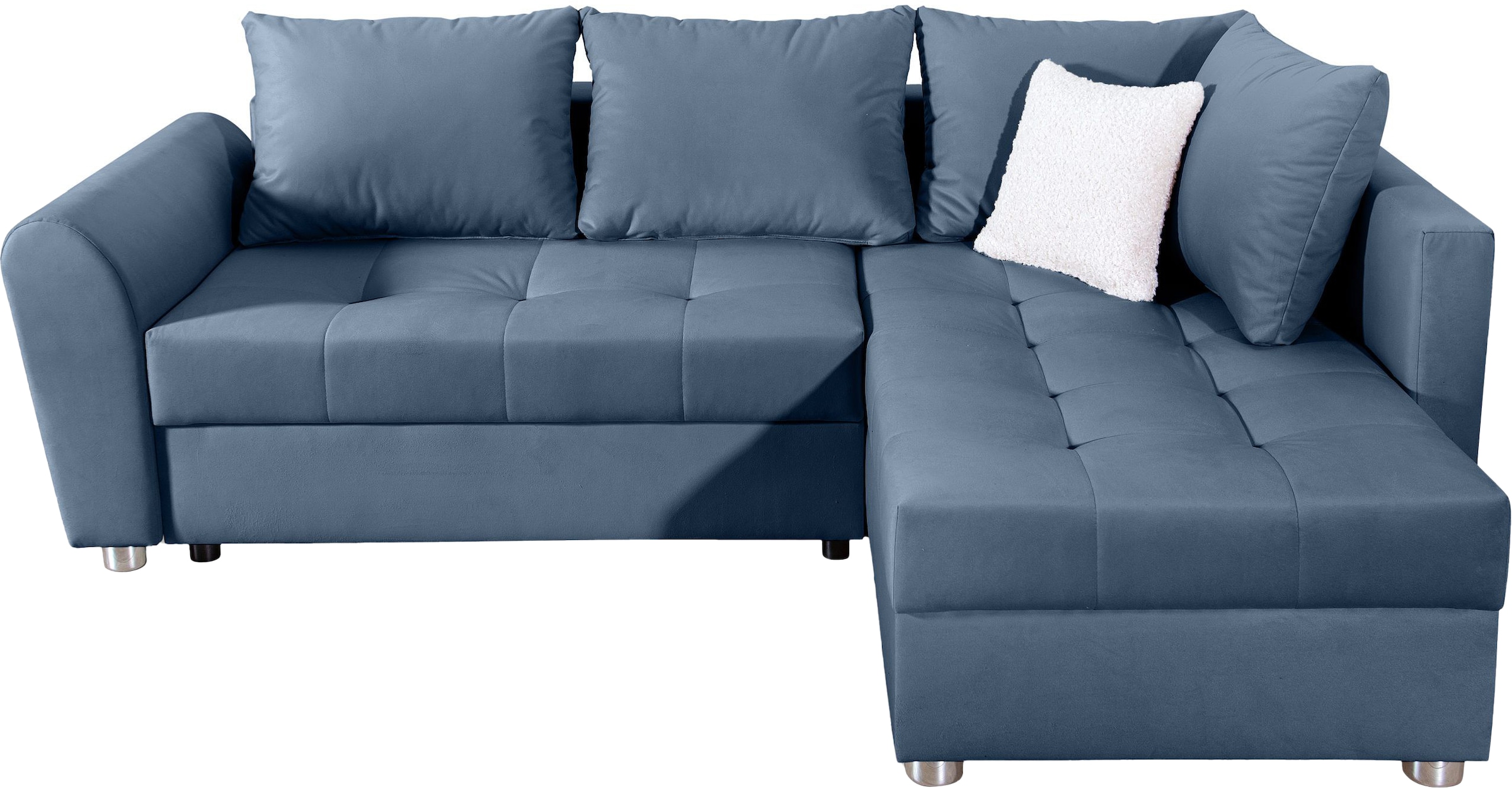 COLLECTION AB Ecksofa »Jana L-Form« inkl. Bettfunktion,Bettkasten und Bonnelfederkern