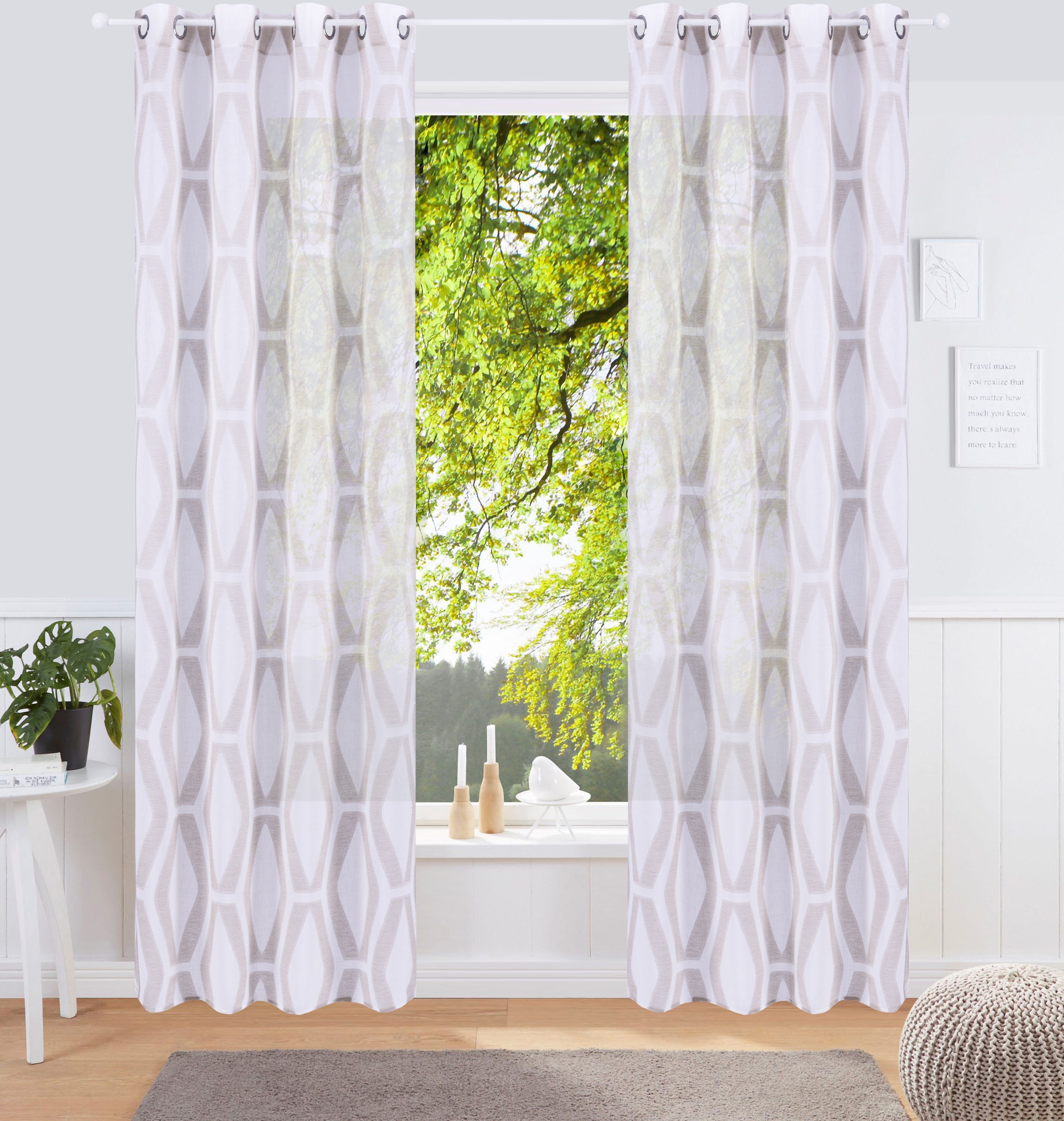 Image of andas Gardine »Enzo«, (1 St.), halbtransparent, verschiedene Grössen bei Ackermann Versand Schweiz