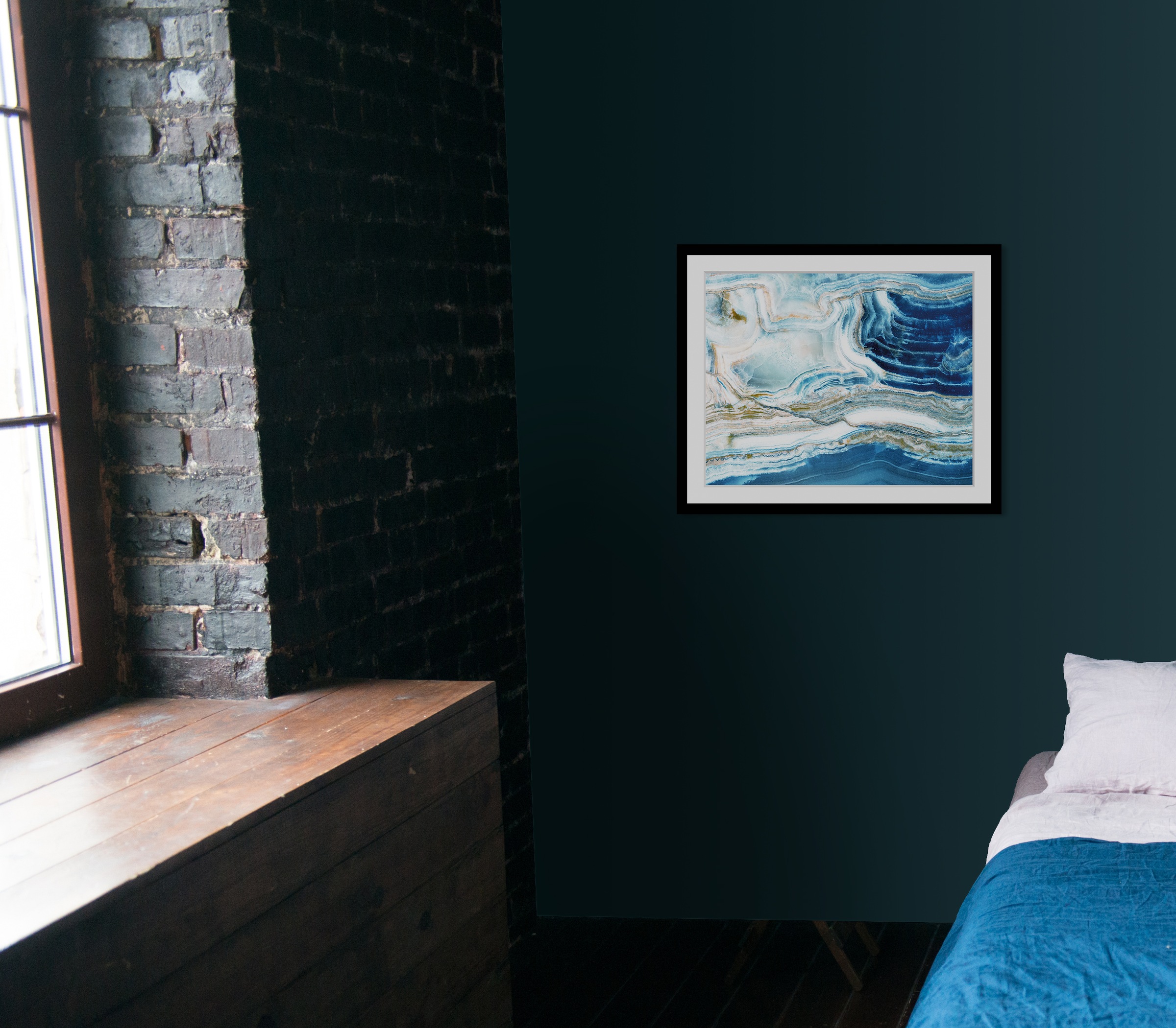 queence Bild »Sonja« Abstrakt | Spa | Spirituelle Bilder | Stein HD Premium Poster-Druck inkl. Holzrahmen