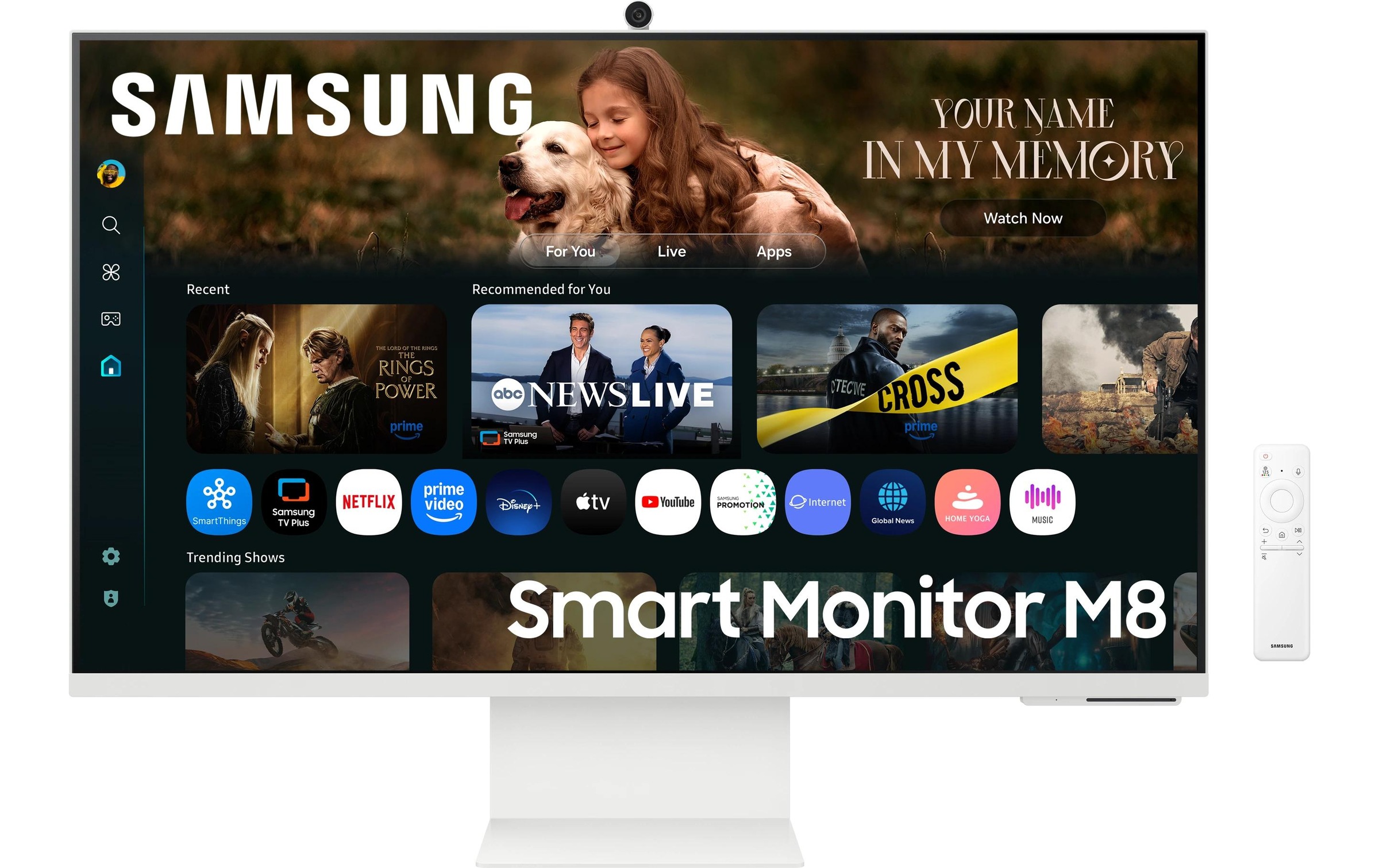 Image of Samsung LCD-Monitor "Monitor M8 LS32FM801UUXEN" 81,28 cm/32 ″ 3840 x 2160 px 60 Hz Webcam