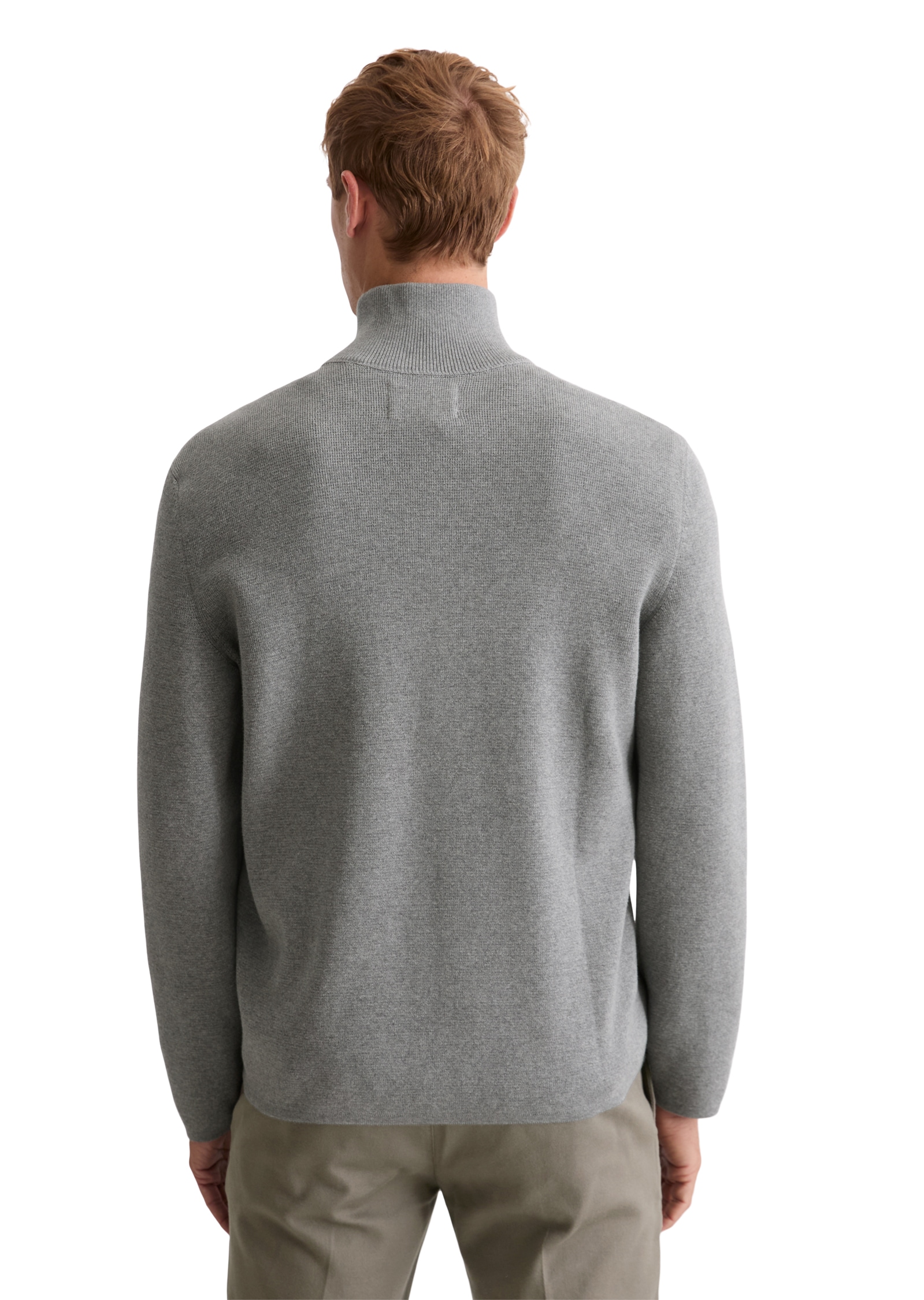 Marc O'Polo Strickjacke »regular fit aus reiner Bio-Baumwolle« 2-Wege-Reissverschluss