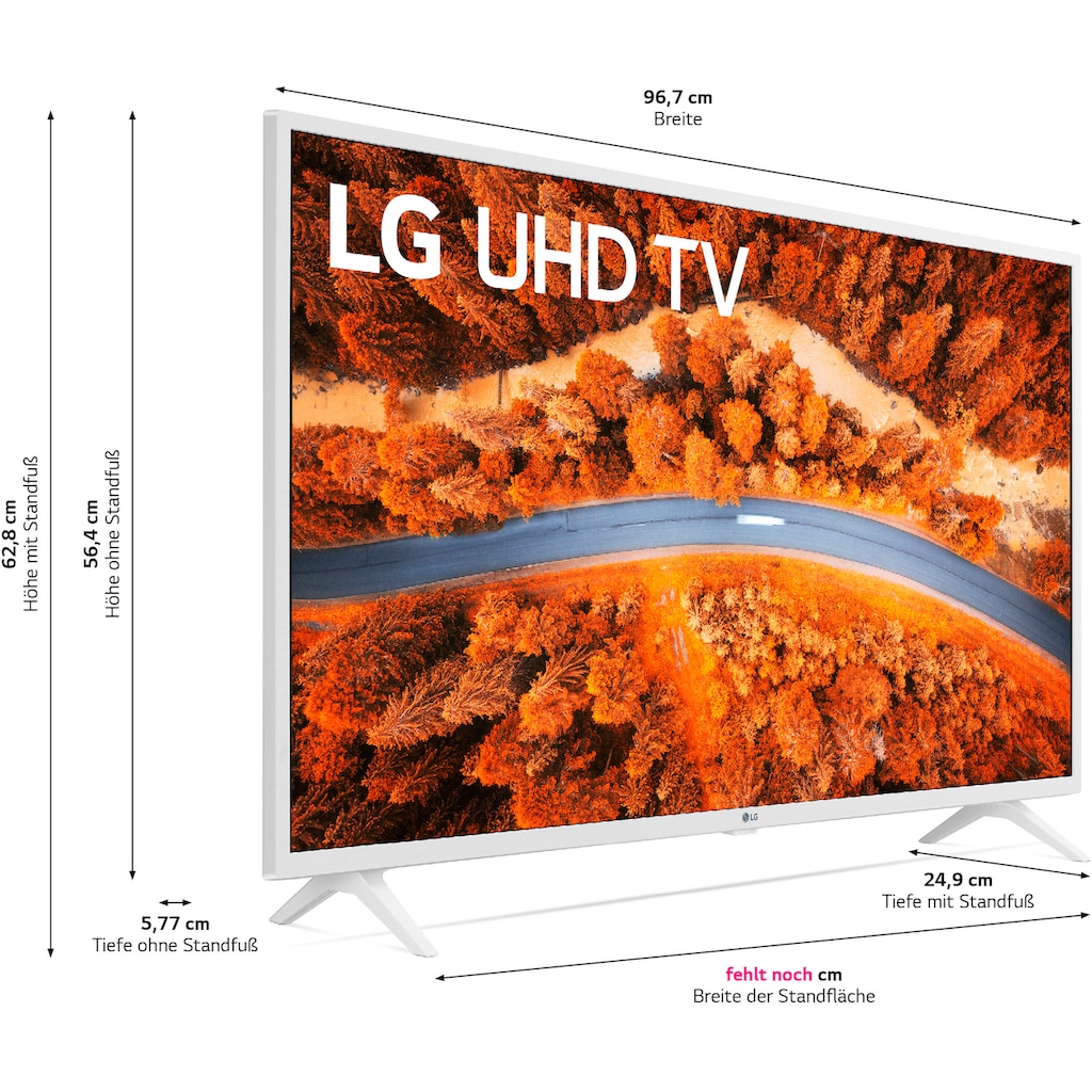 LG LCD-LED Fernseher »43UP76909LE«, 108 cm/43 Zoll, 4K Ultra HD, Smart-TV