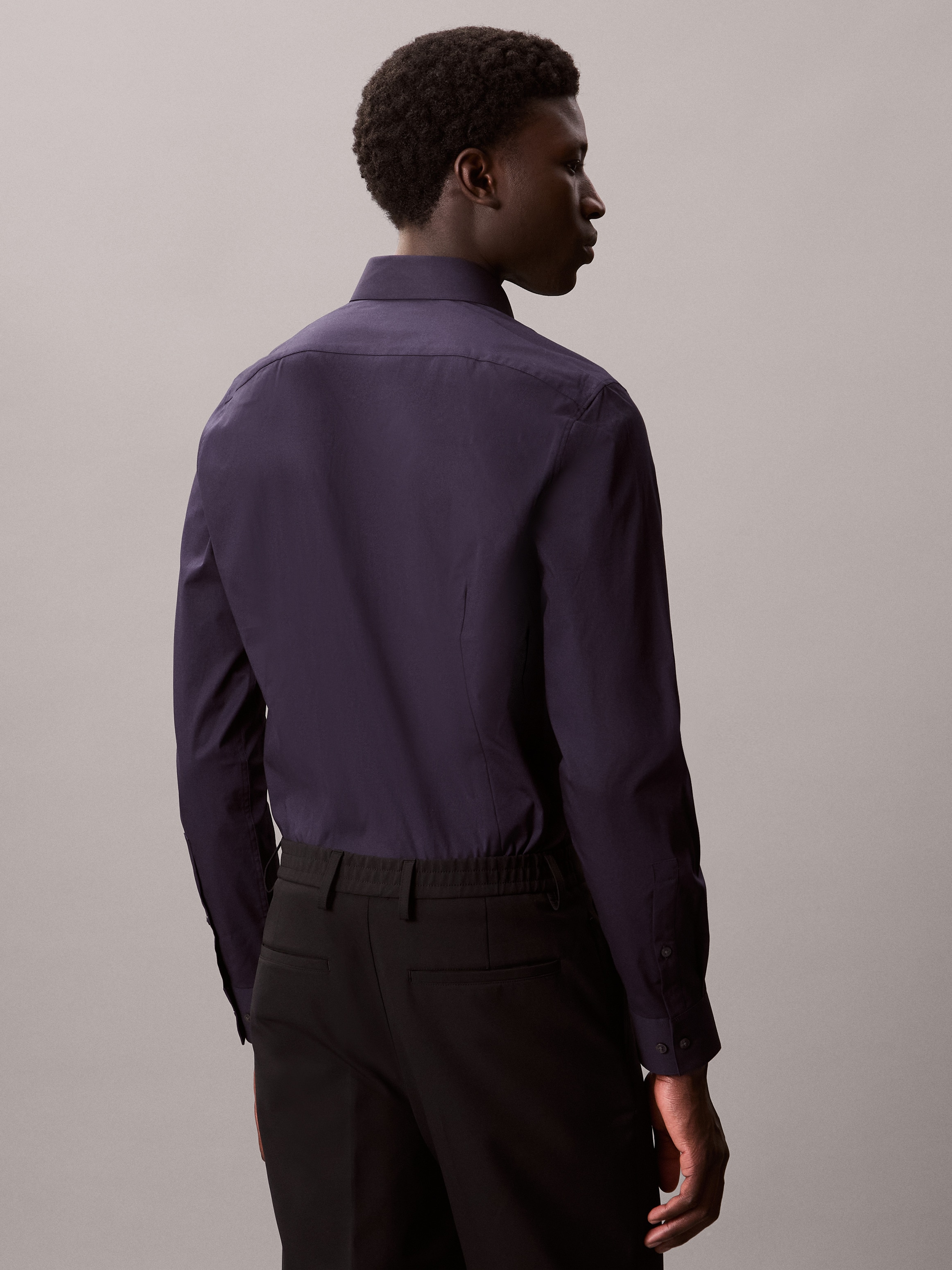 Calvin Klein Businesshemd »SLIM ESNTL POPLIN NOS STR SLD«, Mit Monogramm-Stickerei