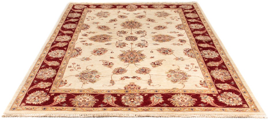 Image of morgenland Orientteppich »Ziegler - 238 x 177 cm - beige«, rechteckig, 6 mm Höhe, Wohnzimmer, Handgeknüpft, Einzelstück mit Zertifikat bei Ackermann Versand Schweiz