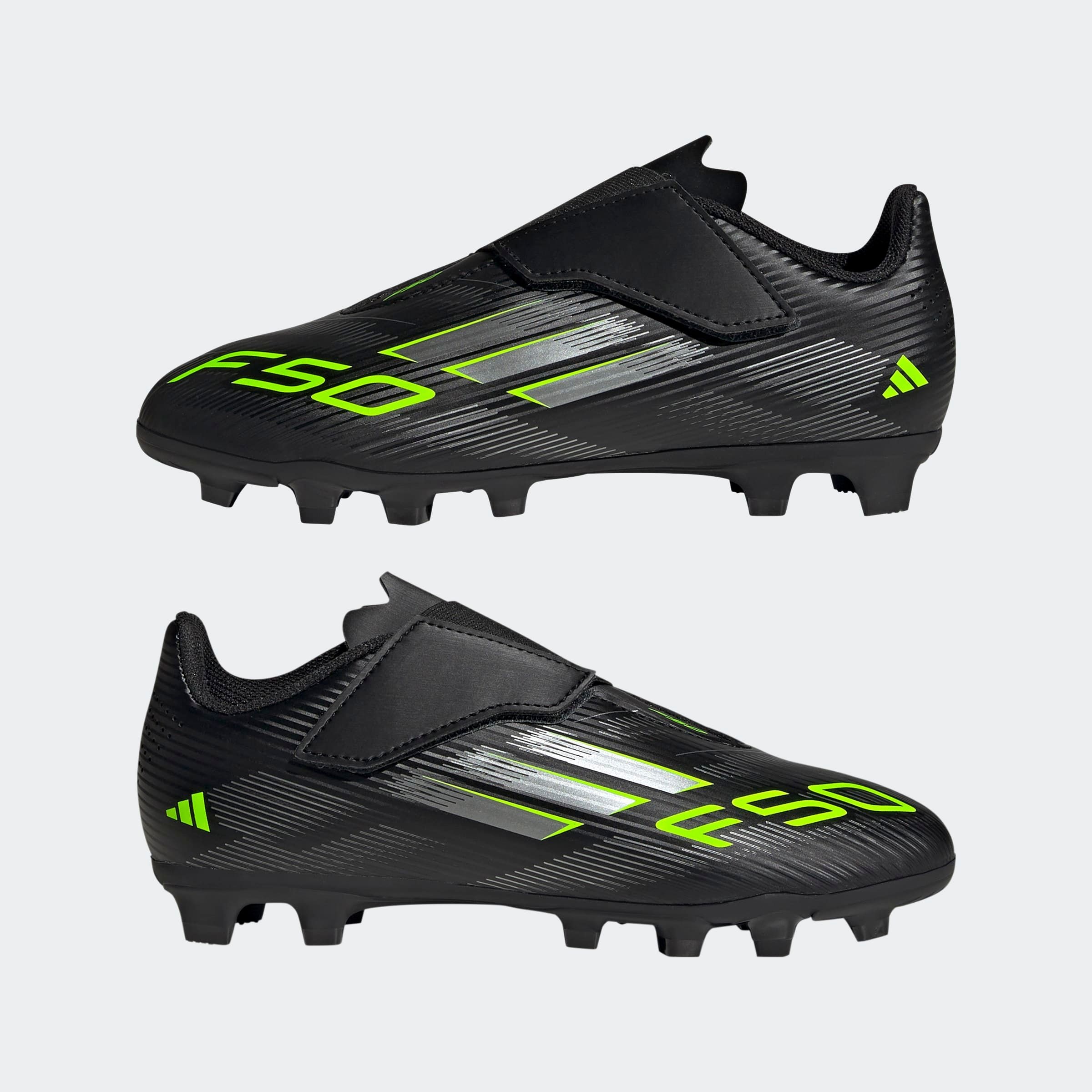adidas Performance Fussballschuh »F50 CLUB KLETTVERSCHLUSS KUNSTRASEN NEUERER GENERATION, HART- UND ASCH«, geeignet für Rasen- und Kunstrasenplätze