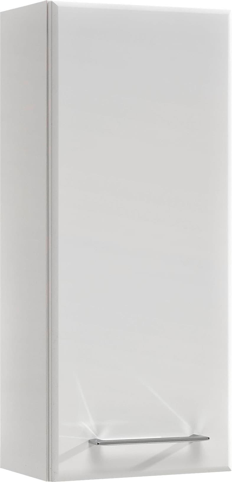 Image of Saphir Hängeschrank "Quickset 376 Wand-Badschrank mit 1 Tür und 2 Einlegeböden" Badezimmer-Hängeschrank, 30 cm breit, inkl. Türdämpfer, Weiss Hochglanz