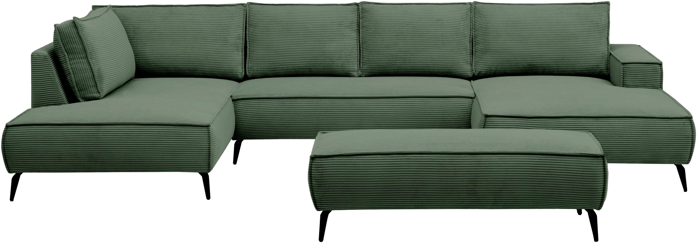 Home affaire Wohnlandschaft »TVINNU« Recamiere rechts/links, stellbar zum Schlafsofa (Krokodilverbinder)