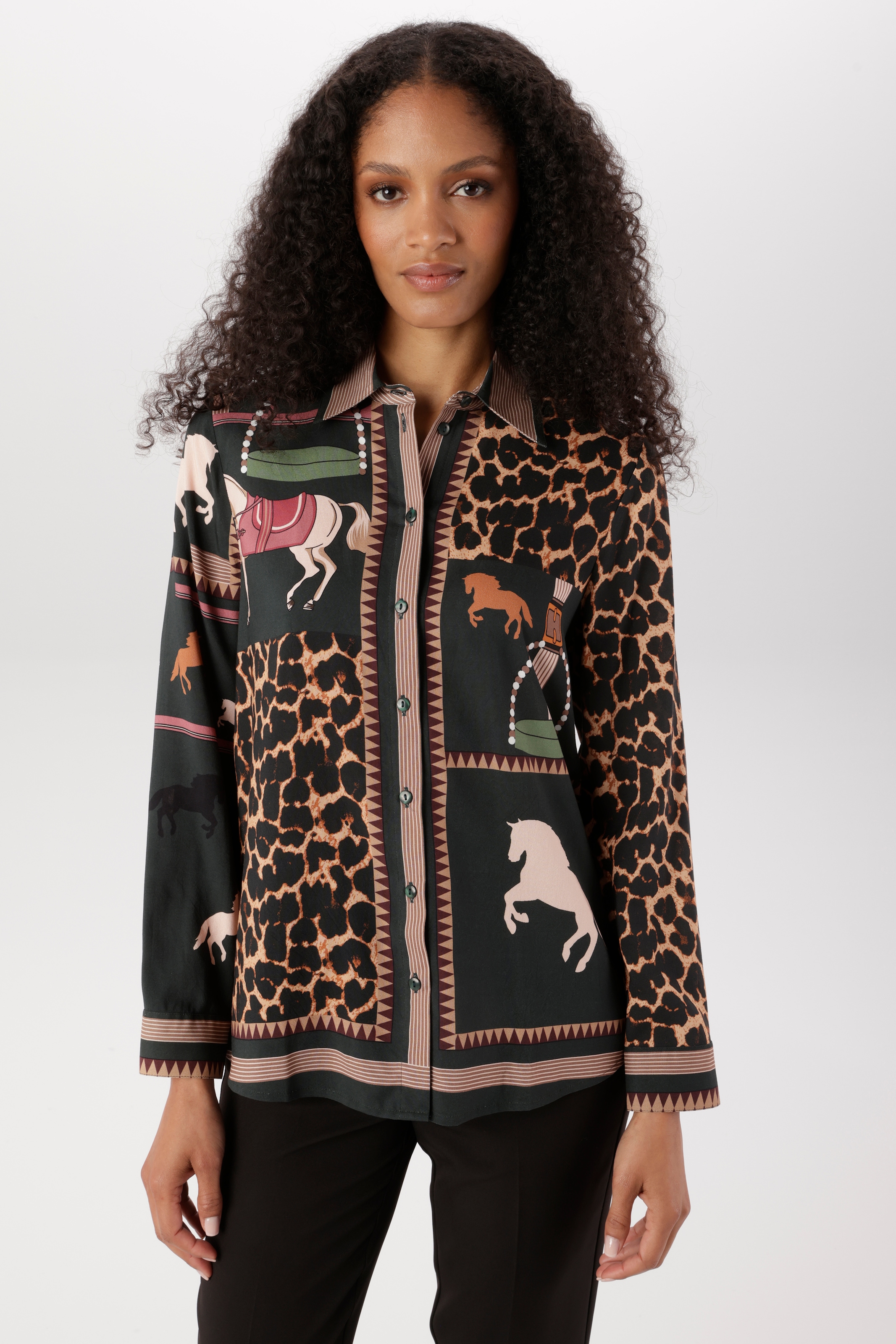 Image of Aniston SELECTED Hemdbluse mit auffälligen, künstlerischen Animal-Print - NEUE KOLLEKTION