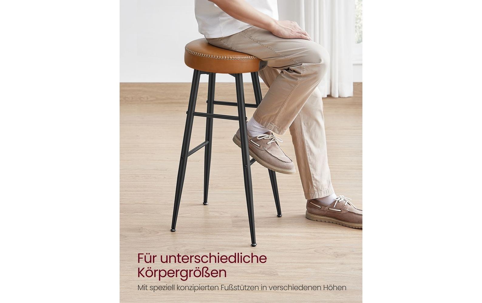 VASAGLE Barhocker »2 Stück 51.6 x 76.2 cm«
