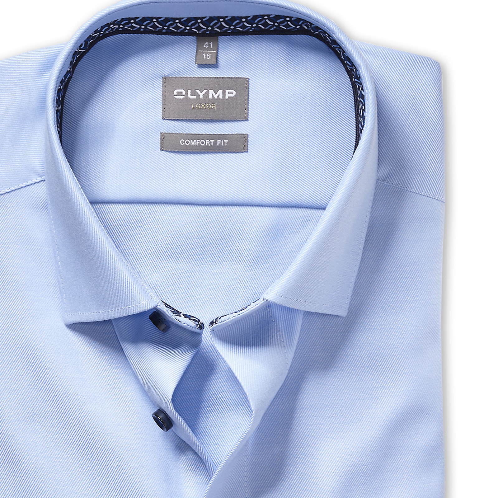 OLYMP Chemise d'affaires »Luxor Comfort Fit New-Kentkragen« kontrastfarbene Details an Krageninnenseite, comfort fit