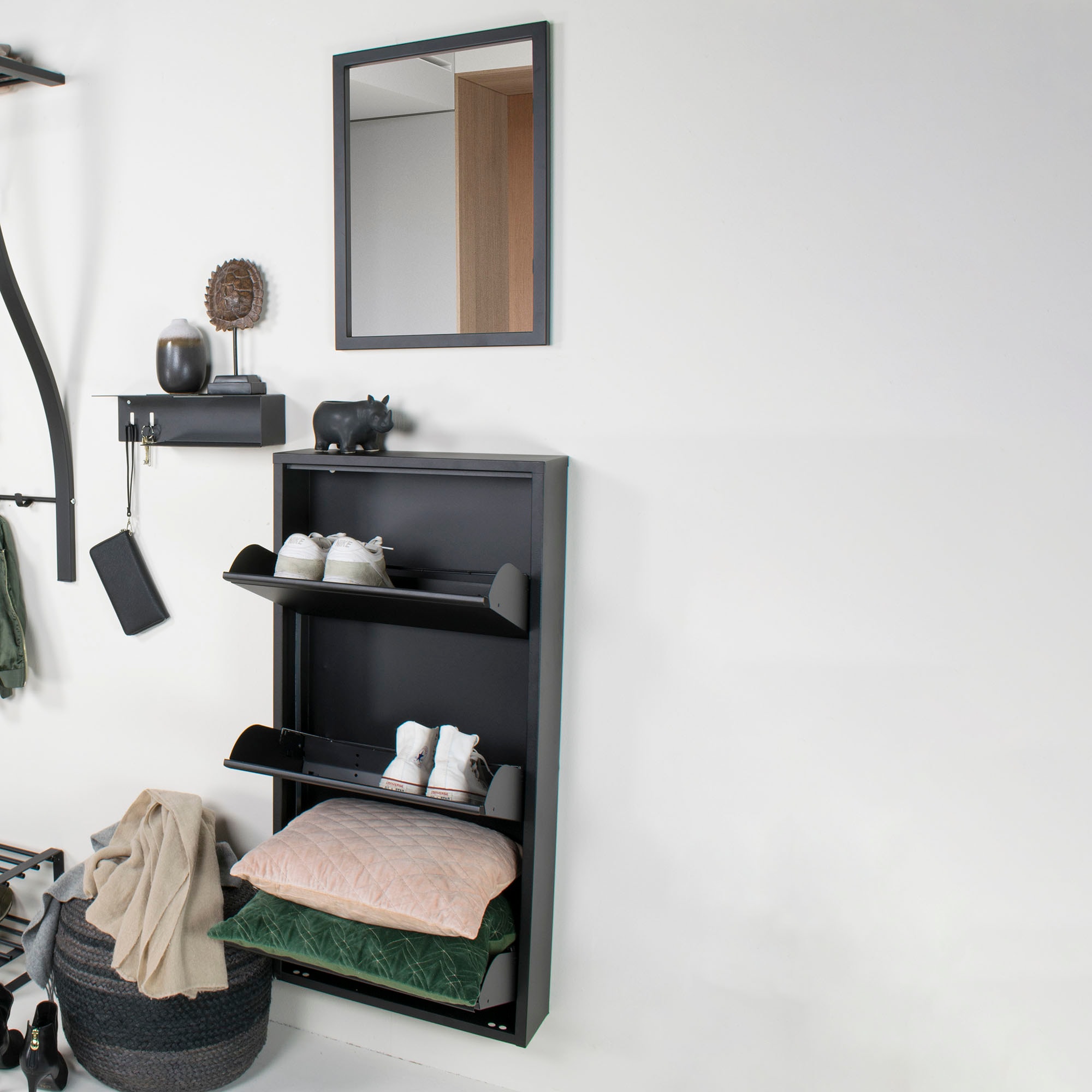 Spinder Design Armoire à chaussures »Billi Schuhklapper« métal, largeur 50 cm