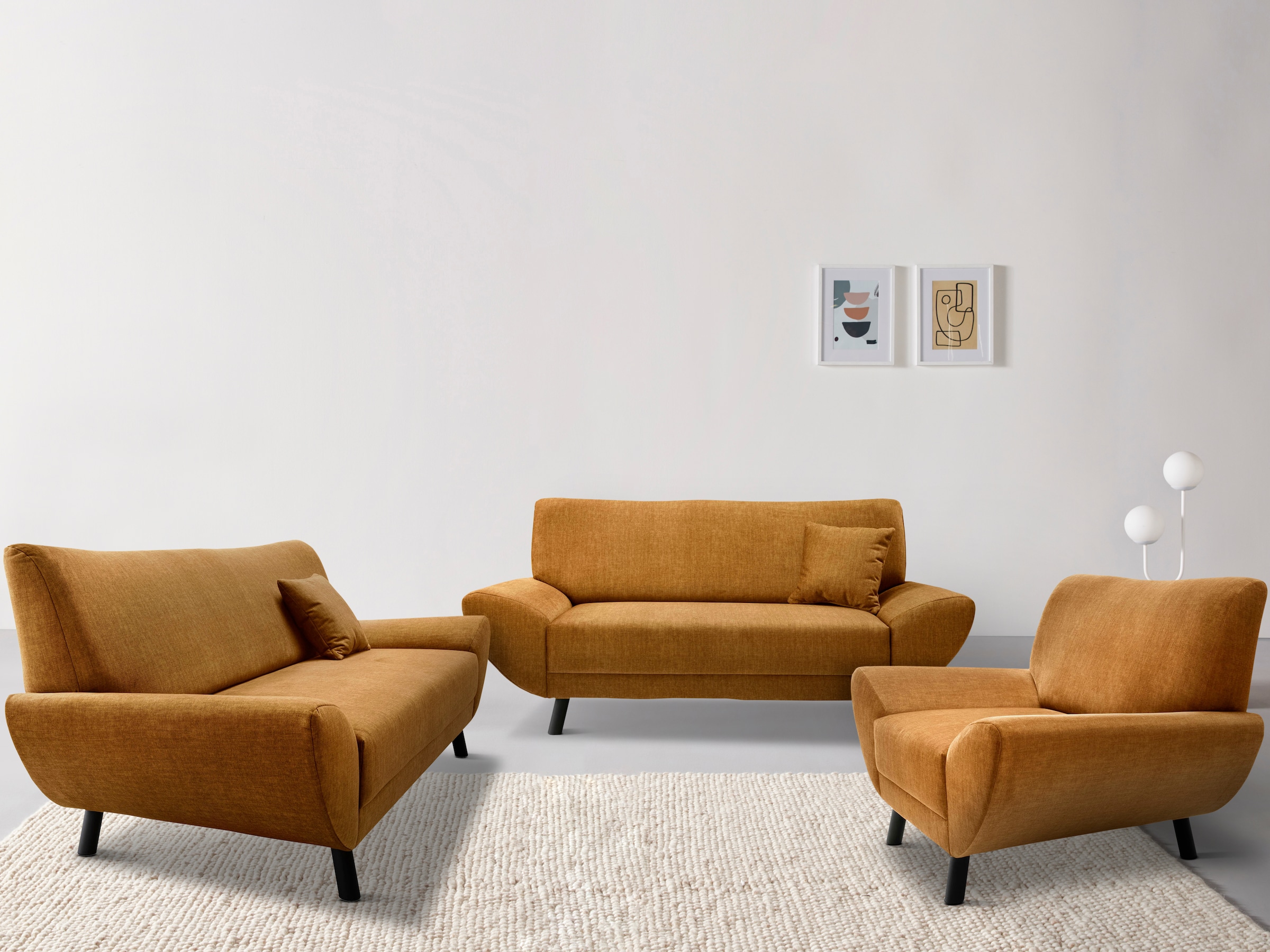 ♕ INOSIGN Sofa »Vittoria«, (Set, mit auf 3 St.), versandkostenfrei Zierkissen
