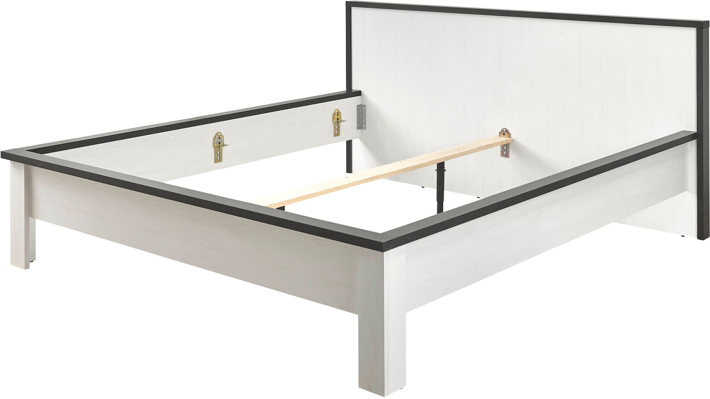 Home affaire Einzelbett »SHERWOOD Liegefläche 90/140 oder 180x200 cm«, aus FSC®-zertifiziertem Holzwerkstoff, rustikaler Landhausstil
