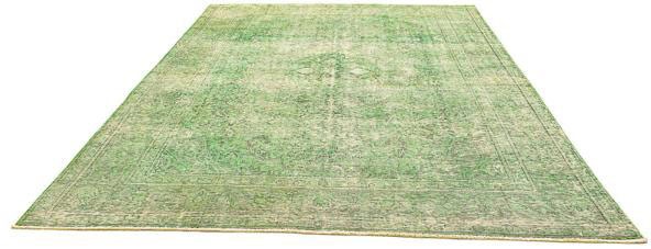Image of morgenland Teppich »Vintage - 330 x 238 cm - hellgrün«, rechteckig, 8 mm Höhe, Wohnzimmer, Handgeknüpft, Einzelstück mit Zertifikat bei Ackermann Versand Schweiz