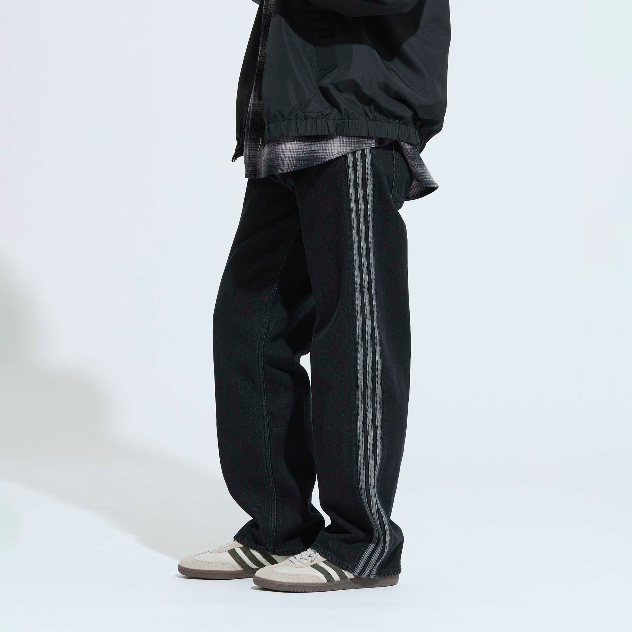 Image of adidas Originals 5-Pocket-Jeans "FIREBIRD" aus Baumwolle, sportlicher Stil, für Erwachsene