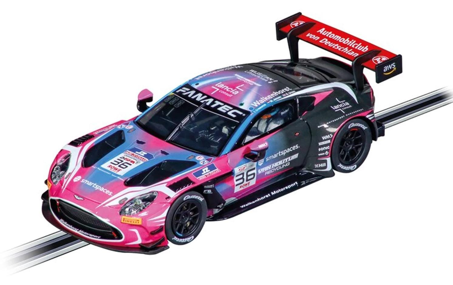 Carrera® Voiture de course »Aston Martin Vantage No.36 1:32« Lumière, feu arrière
