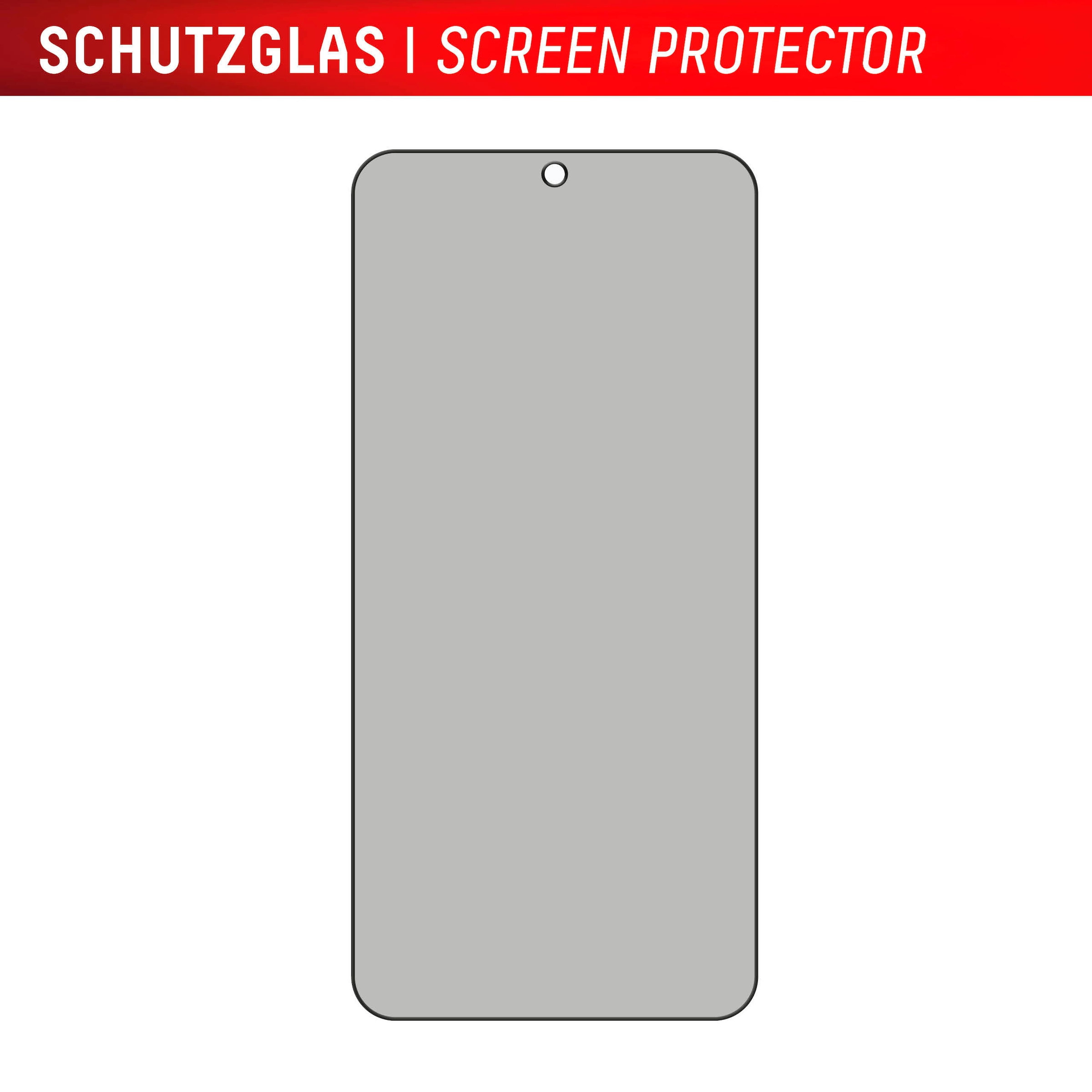 Displex Displayschutzglas »Privacy Glass« für Samsung Galaxy S24+;Samsung Galaxy S25+ Blickschutz Displayschutzfolie Displayschutz kratzer-resistent 10H