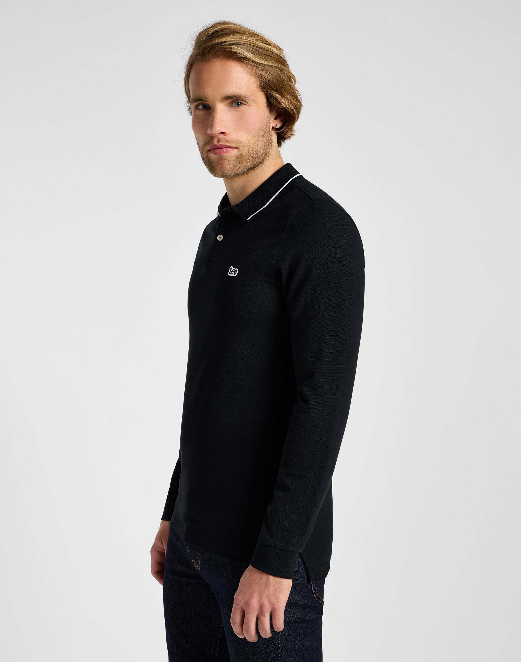 Lee® Langarm-Poloshirt »Lee Poloshirt Pique«