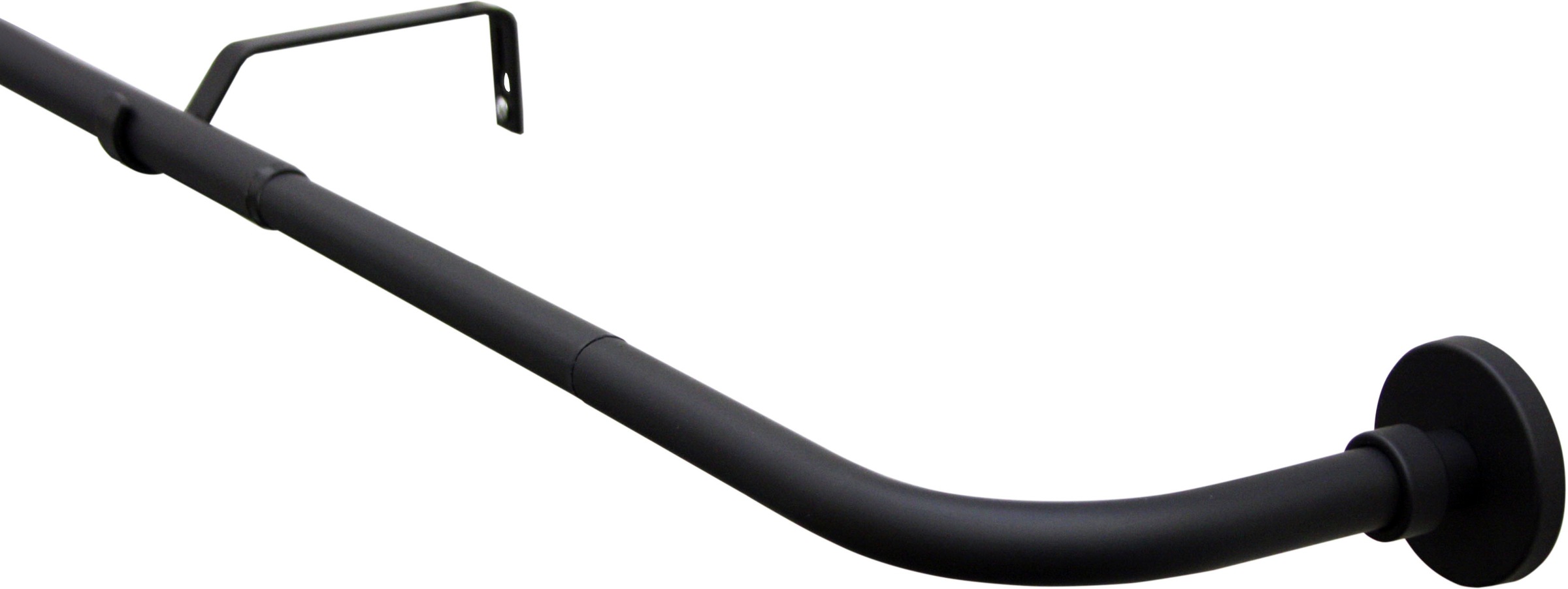 Image of GARDINIA Gardinenstange »Gardinenstangen Set Lisa 1-Lauf mit Bogen Ø 19 mm«, 1 läufig-läufig, Fixmass, Serie Lisa bei Ackermann Versand Schweiz