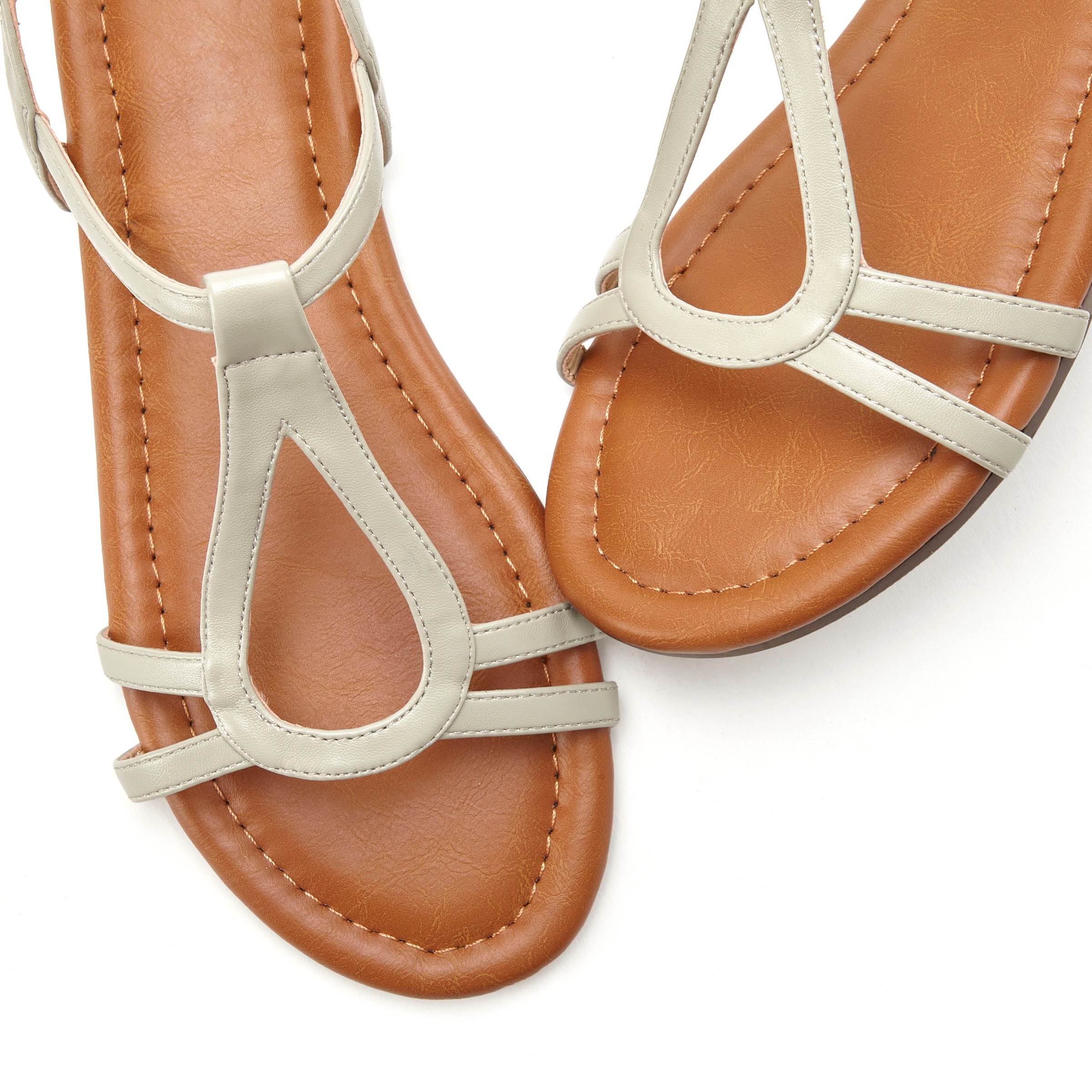 Vivance Sandale »Sommerschuh«, Sandalette, Sommerschuh mit raffinierten Riemchen VEGAN
