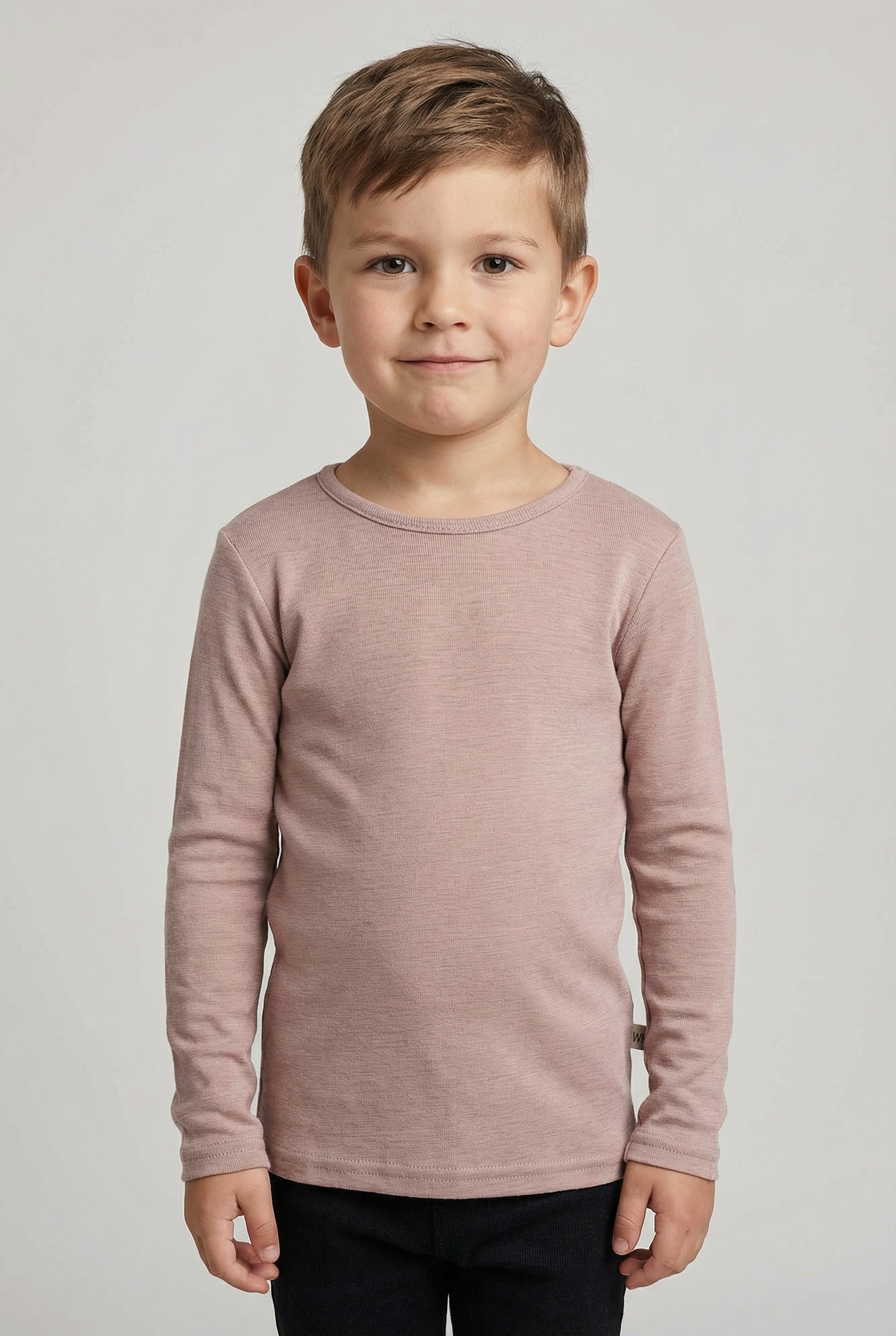 Image of WHEAT Langarmshirt "Wool T-Shirt L/S Alfie" aus reiner Merinowolle