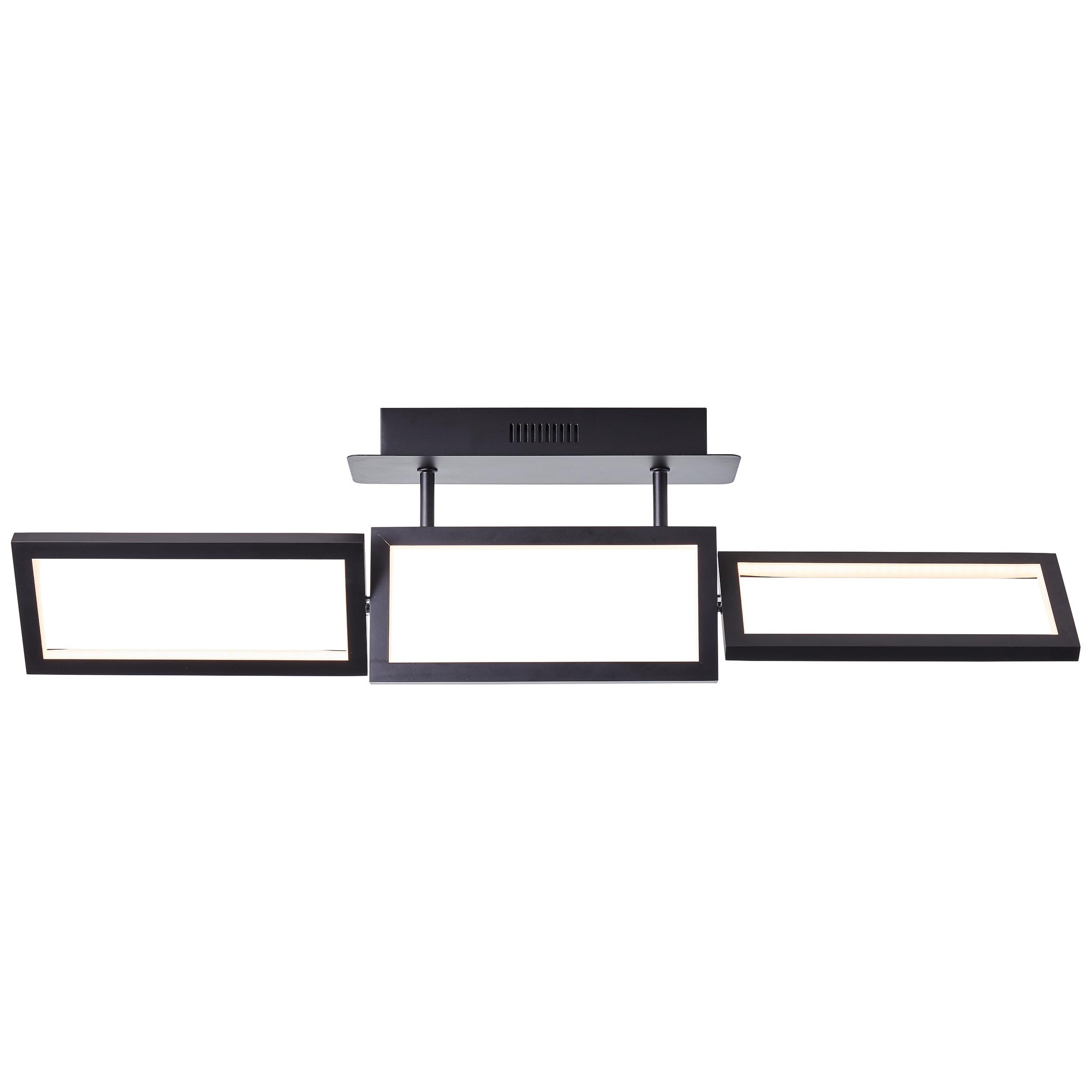 Image of Brilliant Leuchten Deckenleuchte »Ranut«, 1 St., Warmweiss, LED Deckenlampe 3flg schwarz bei Ackermann Versand Schweiz