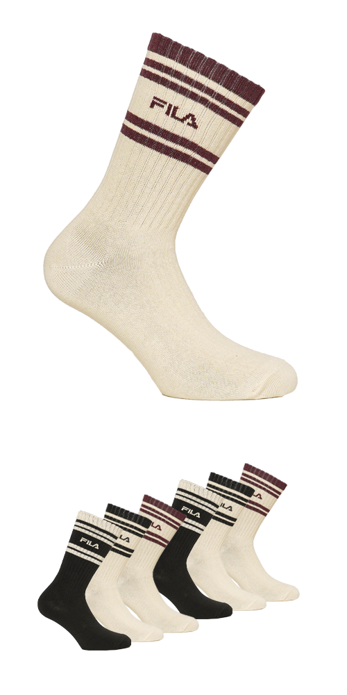 Image of Fila Tennissocken "MAN LIFESTYLE NORMAL PLAIN SOCKS" 6 Paar tlg. sportliches Design mit Logodetail