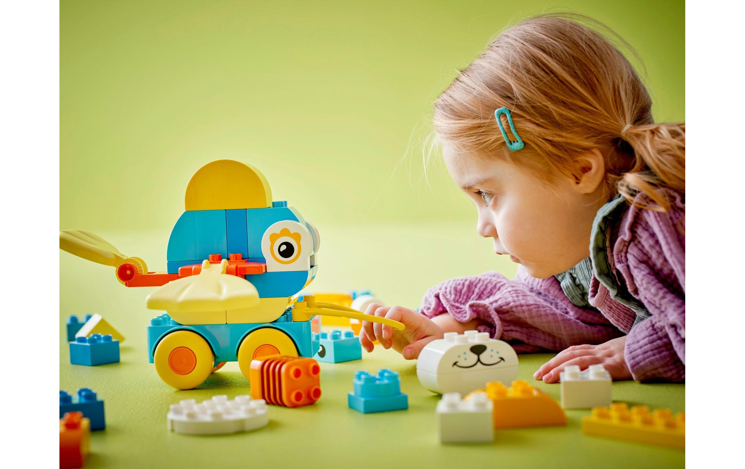 LEGO® Spielbausteine »DUPLO® Tiere auf Rädern 3-in-1-Set 10448«, (58 St.)