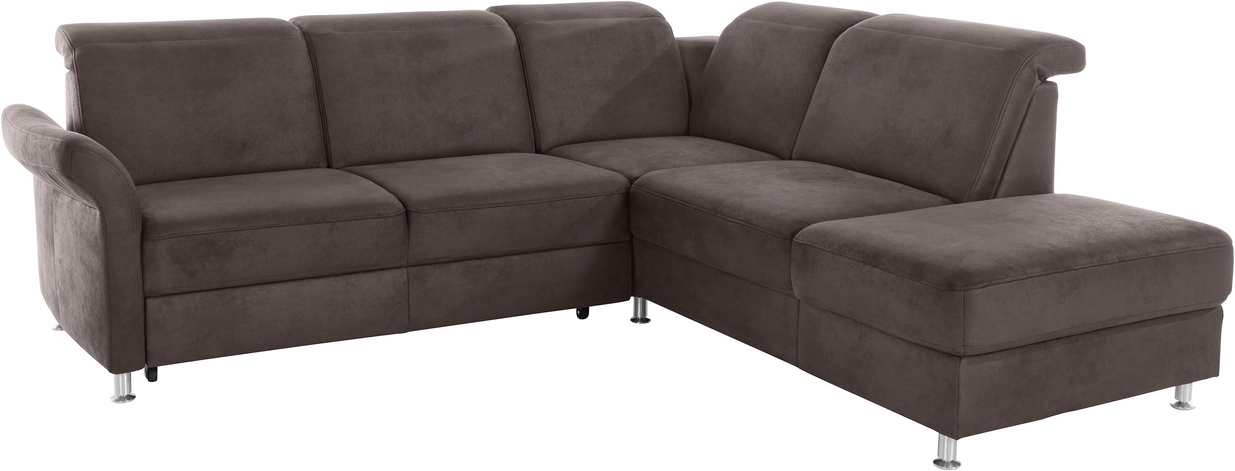 sit&more Ecksofa »Darwin L-Form«, inklusive Federkern, wahlweise mit Kopfteilverstellung, Bettfunktion