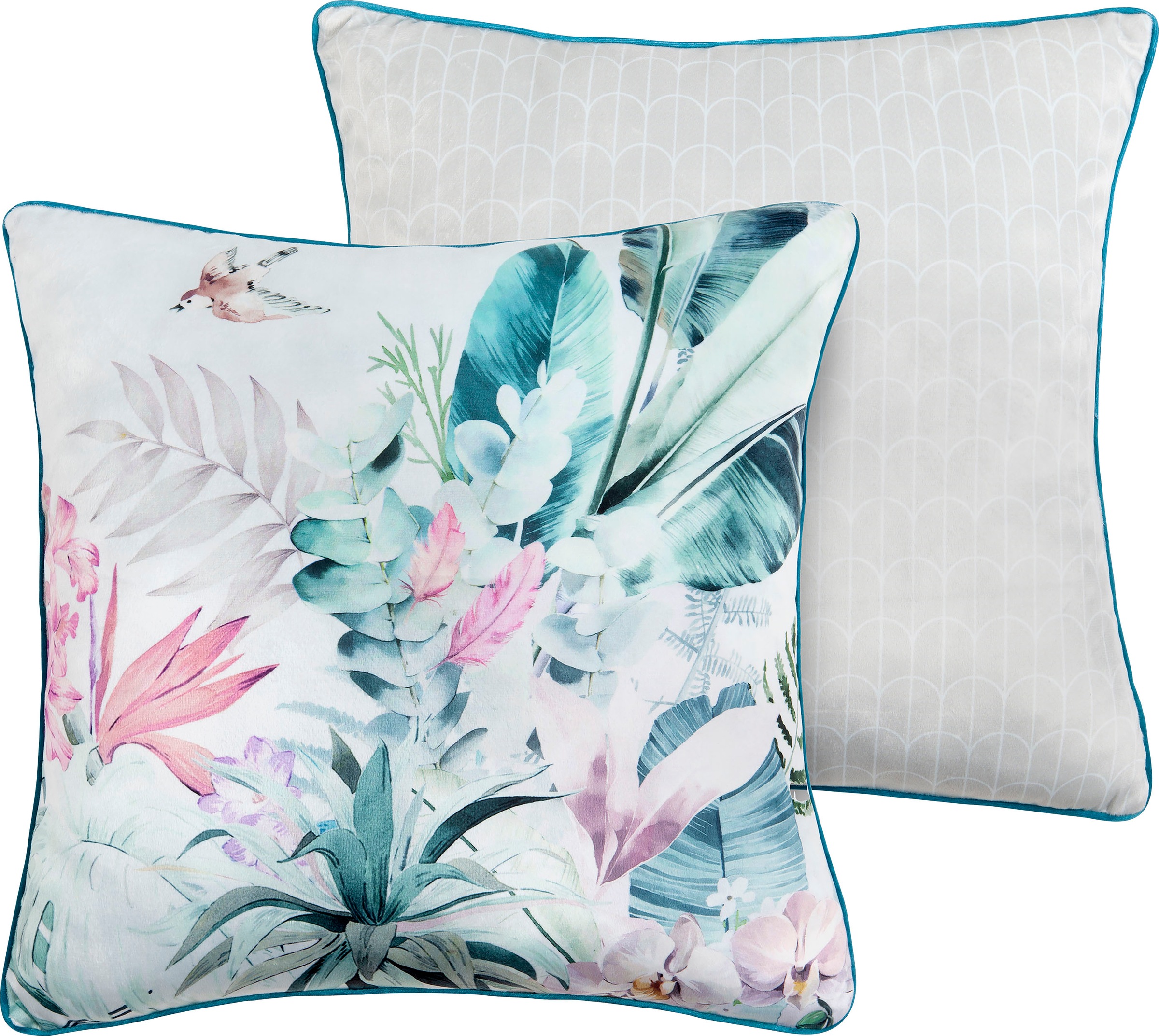 Image of Descanso Dekokissen »Verdi«, (1 St., 1 48 X 48 cm Dekokissen-Mit Biese), mit Biese bei Ackermann Versand Schweiz