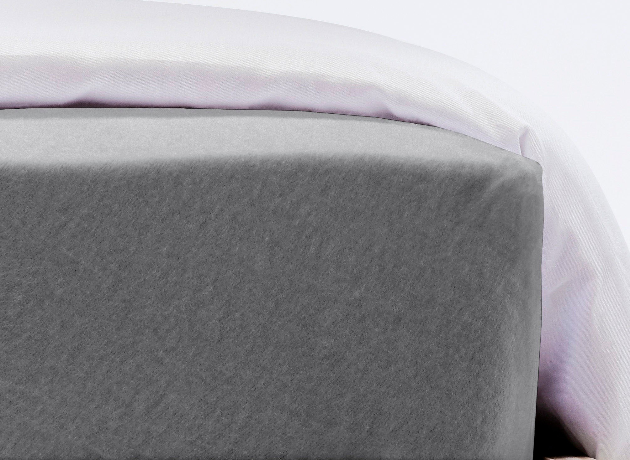 fleuresse Spannbettlaken »Flauschjersey«, aus Baumwolle, Bettlaken, Spannbetttuch, Premium Qualität