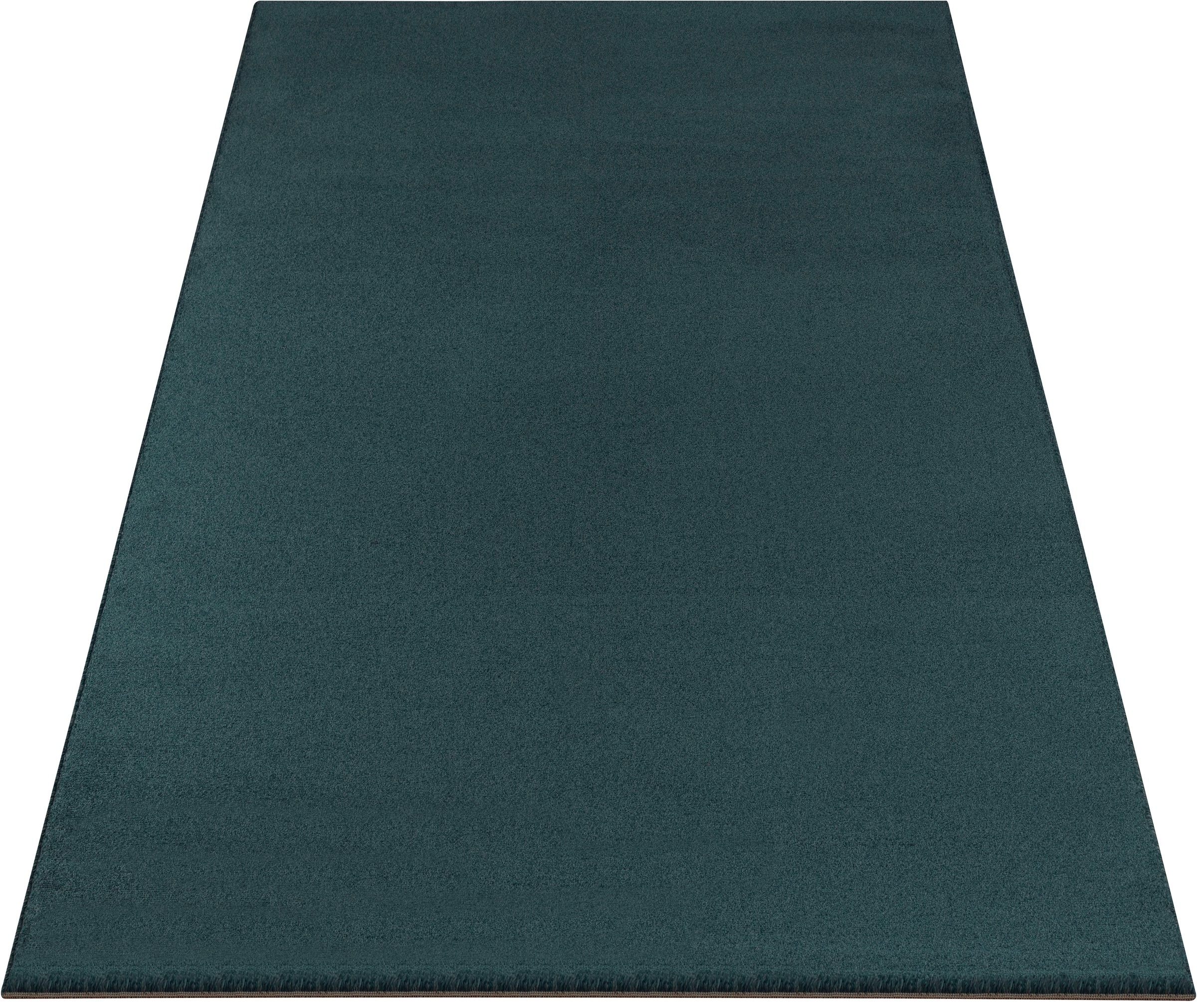 my home Teppich »Kurzflor-Webteppich GRANADA 4800, uni Soft Touch«, rechteckig, 20 mm Höhe, leichter Glanz, auch in rund, Wohnzimmer, Schlafzimmer, Kinderzimmer
