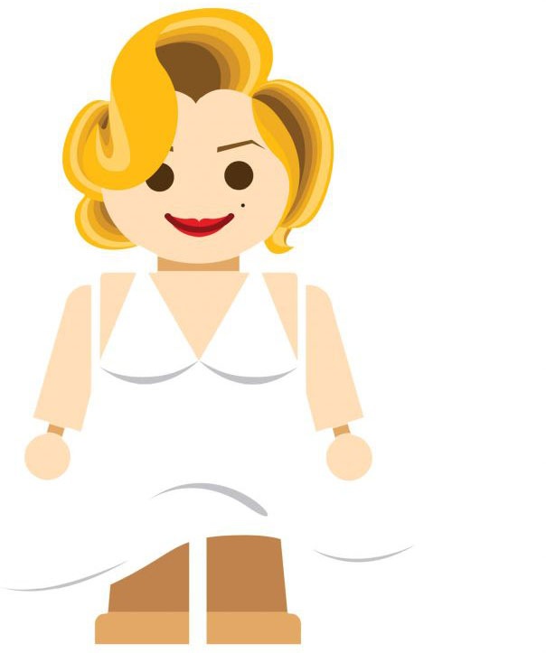 Image of Wall-Art Wandtattoo »Spielfigur - Marilyn Monroe« bei Ackermann Versand Schweiz