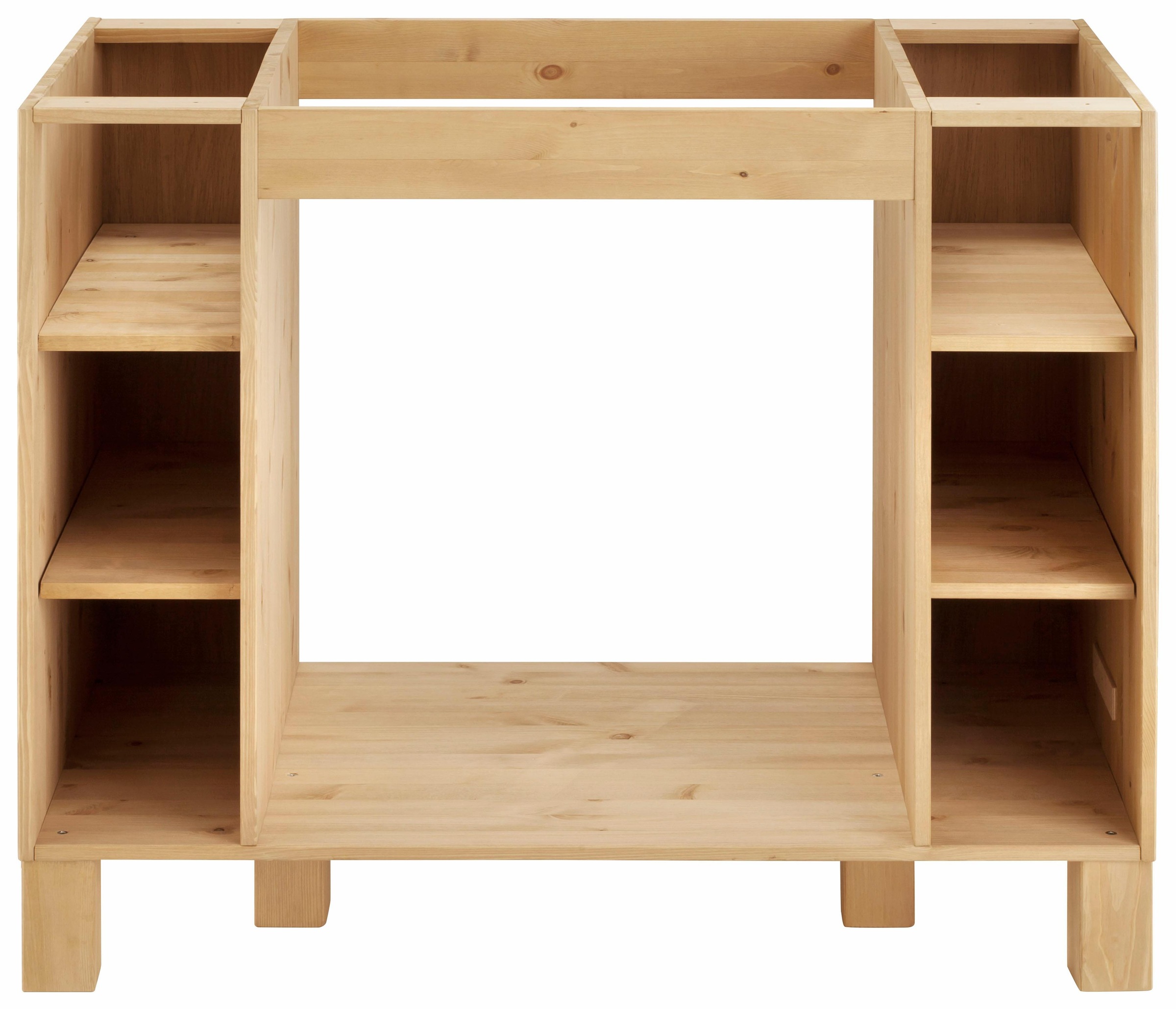 Image of Home affaire Herdumbauschrank »Oslo«, 100 cm breit, aus massiver Kiefer, ohne Arbeitsplatte, mit 6 Fächern bei Ackermann Versand Schweiz