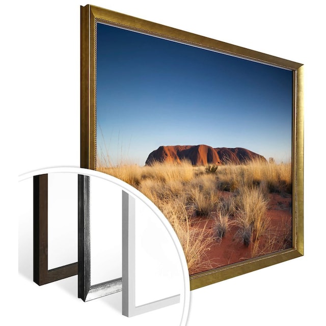 Wall-Art Poster »Ayers Rock Sonnenuntergang«, Australien, (1 St.), Poster,  Wandbild, Bild, Wandposter bequem kaufen